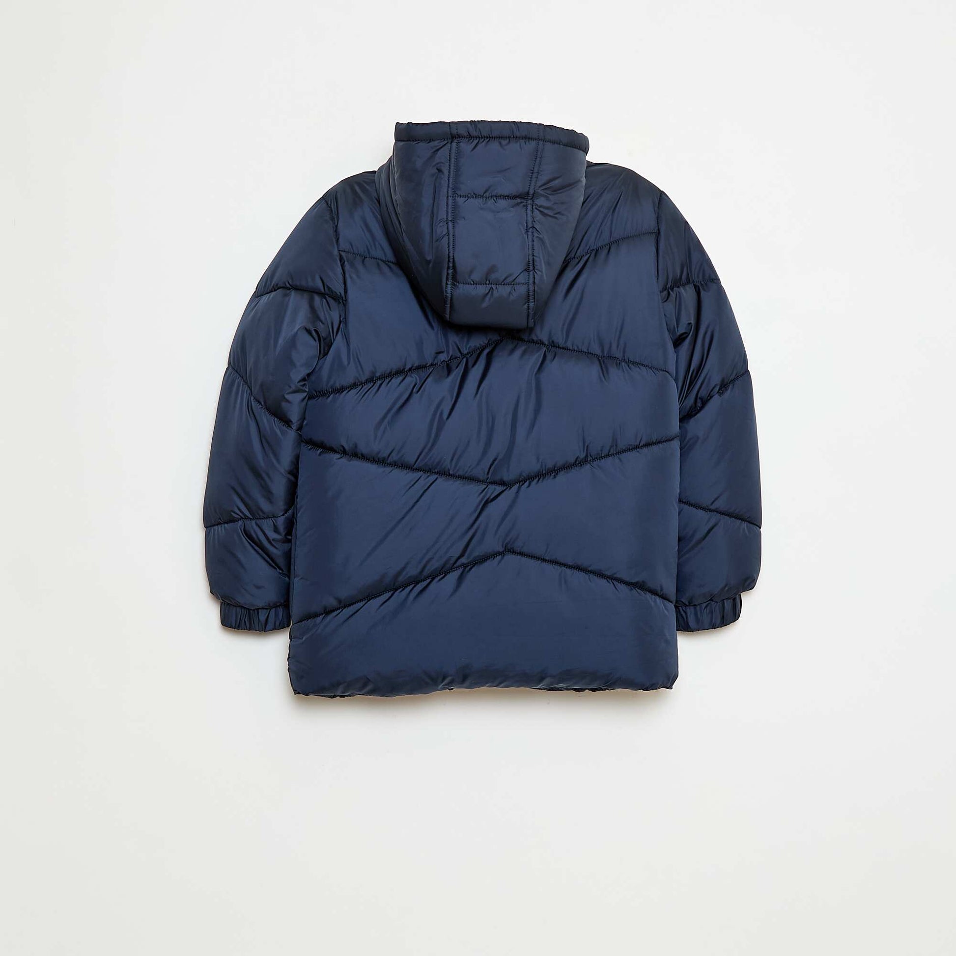 Campera acolchada impermeable con capucha AZUL