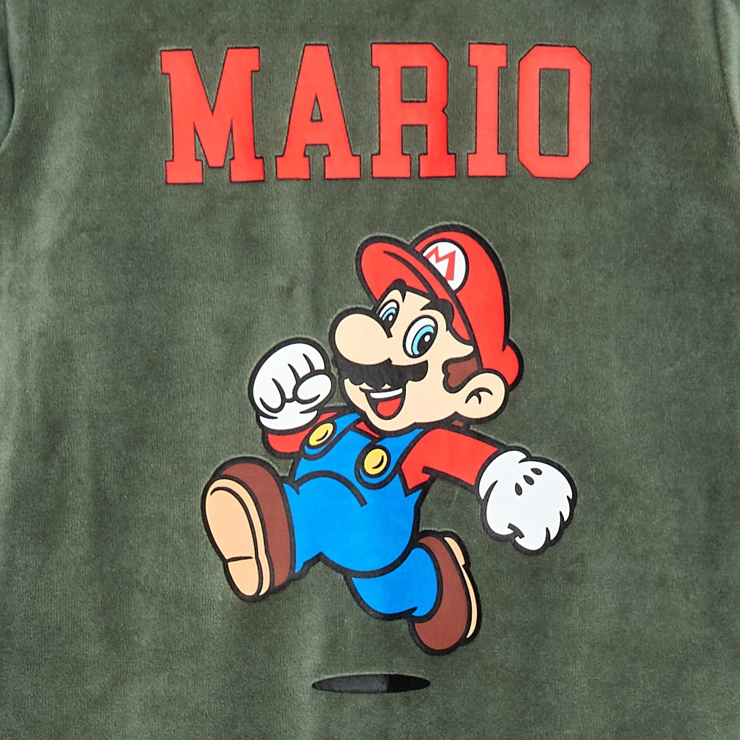 Conjunto de pijama 'Mario' de terciopelo VERDE