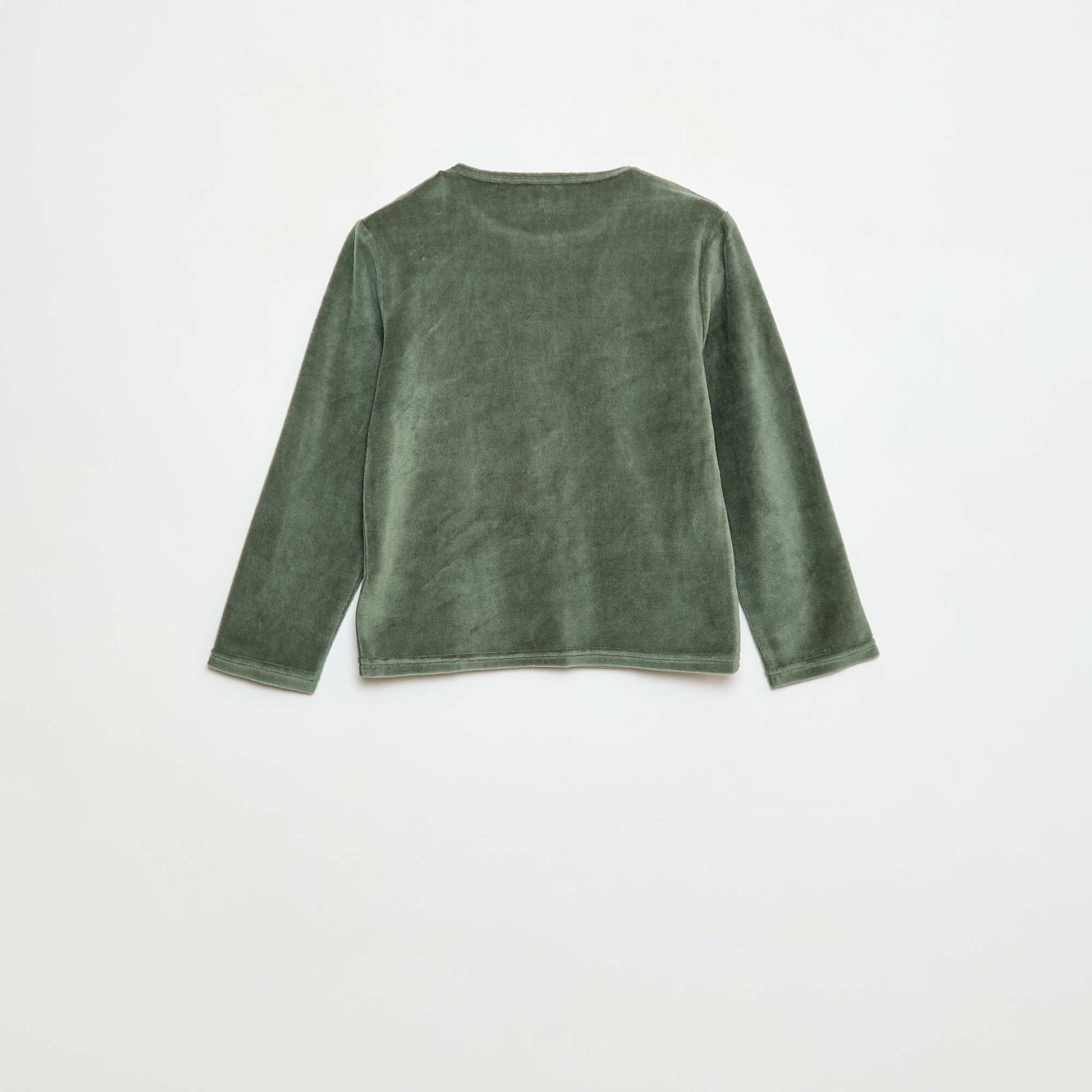 Conjunto de pijama 'Mario' de terciopelo VERDE