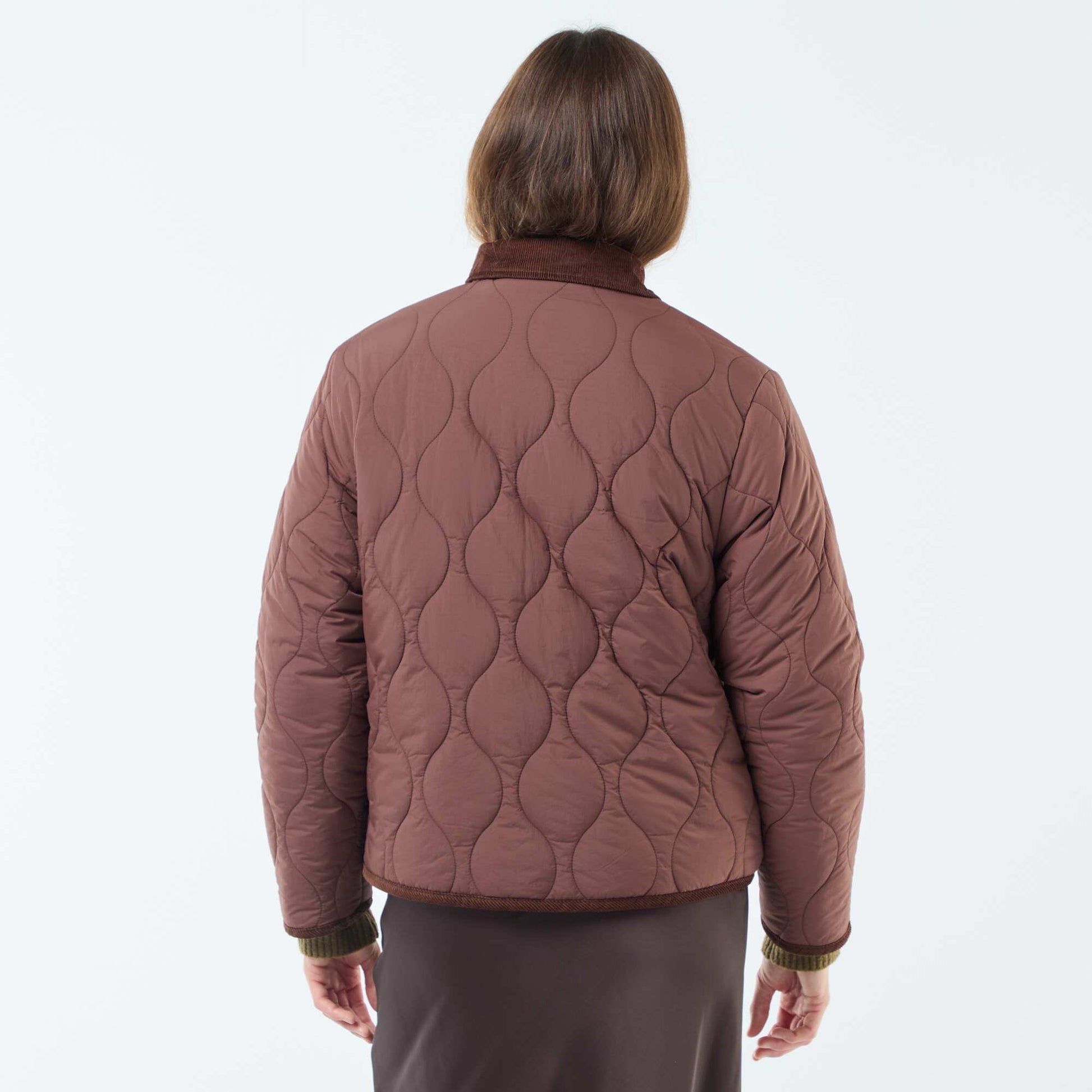 Chaqueta cálida reversible ROJO