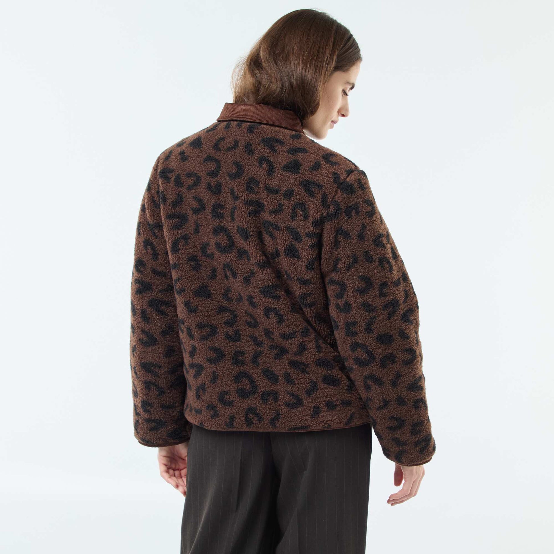 Chaqueta cálida reversible NEGRO