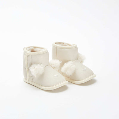 Botines con forro y borla BEIGE