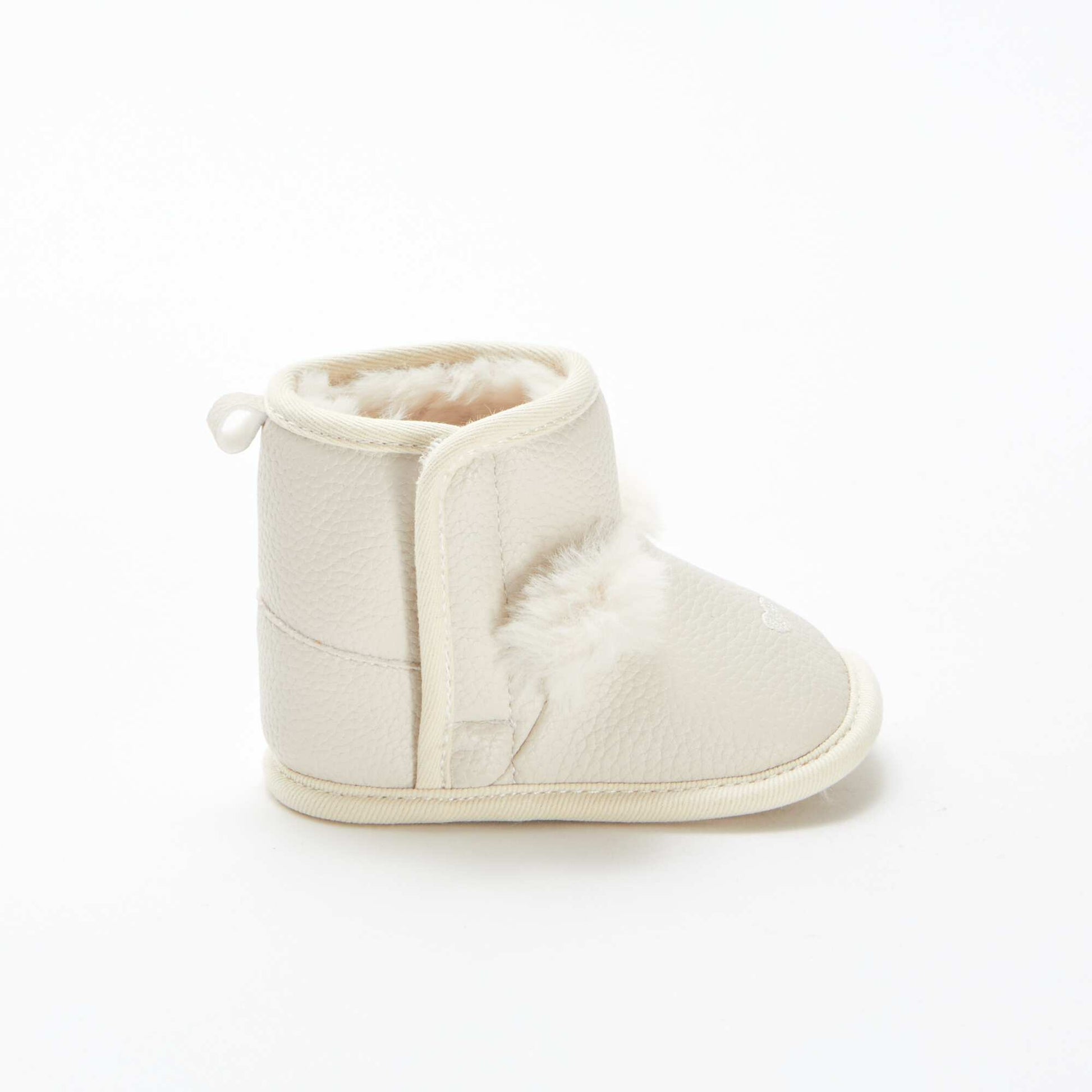 Botines con forro y borla BEIGE
