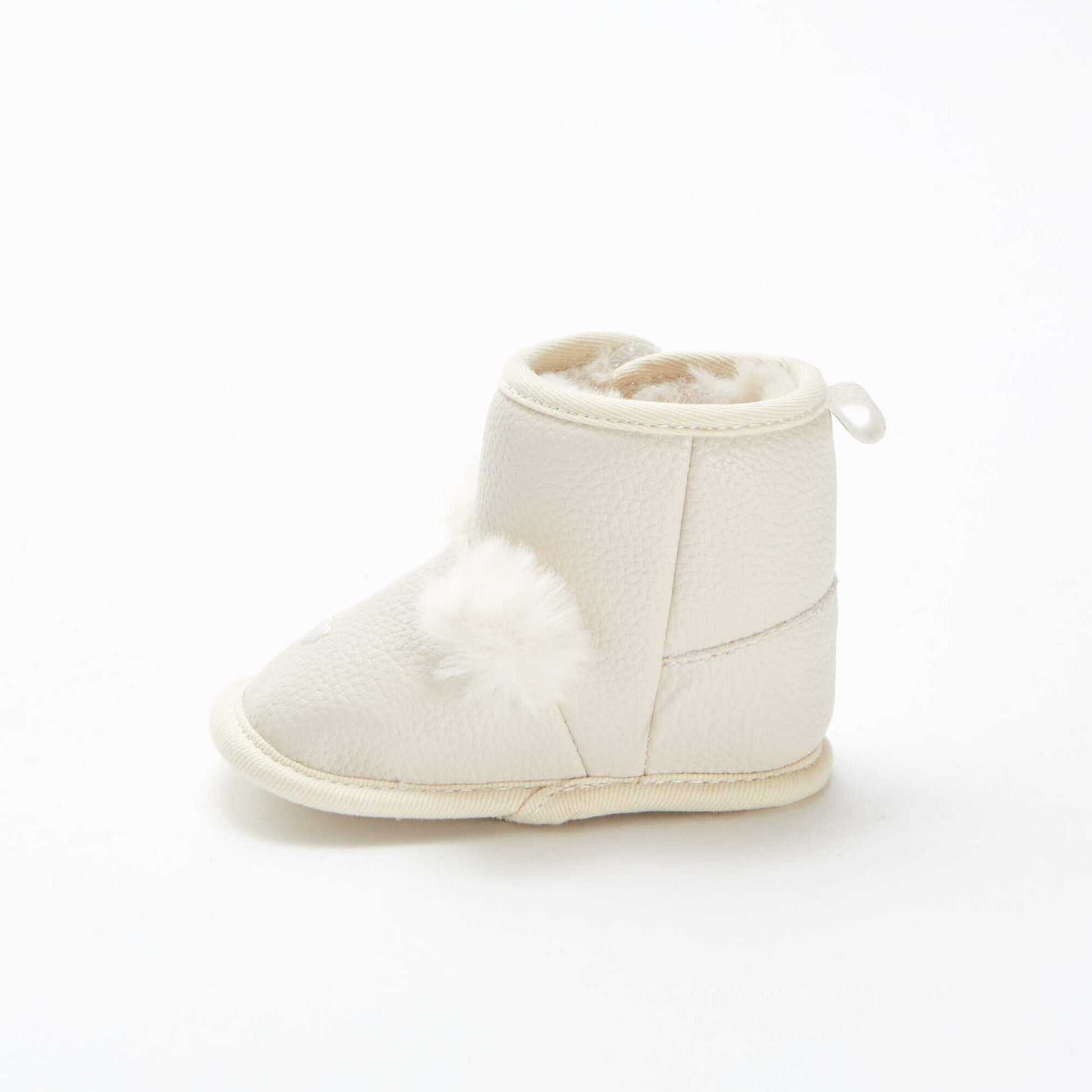 Botines con forro y borla BEIGE