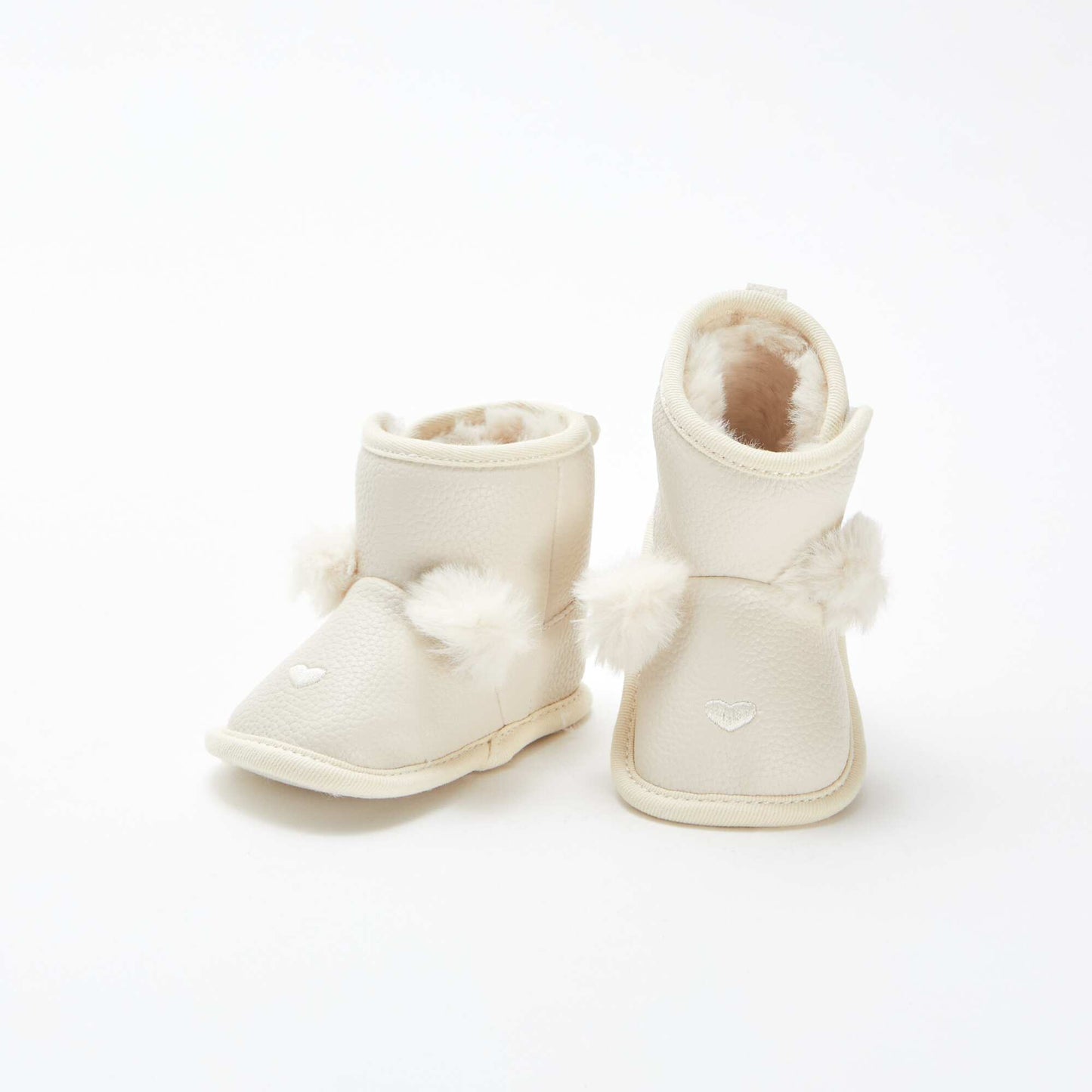 Botines con forro y borla BEIGE