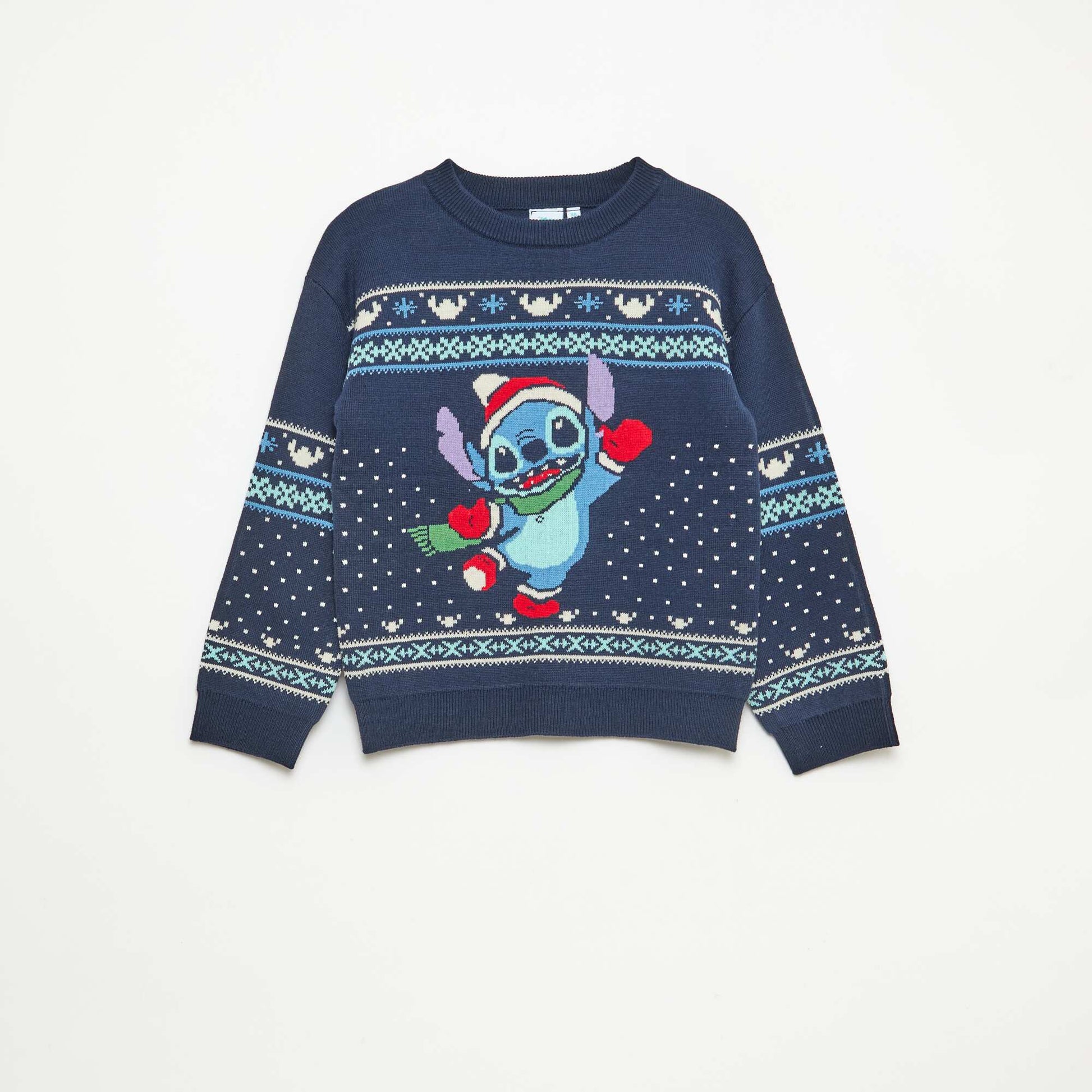 Sweater 'Stitch' 'Disney' navideño AZUL