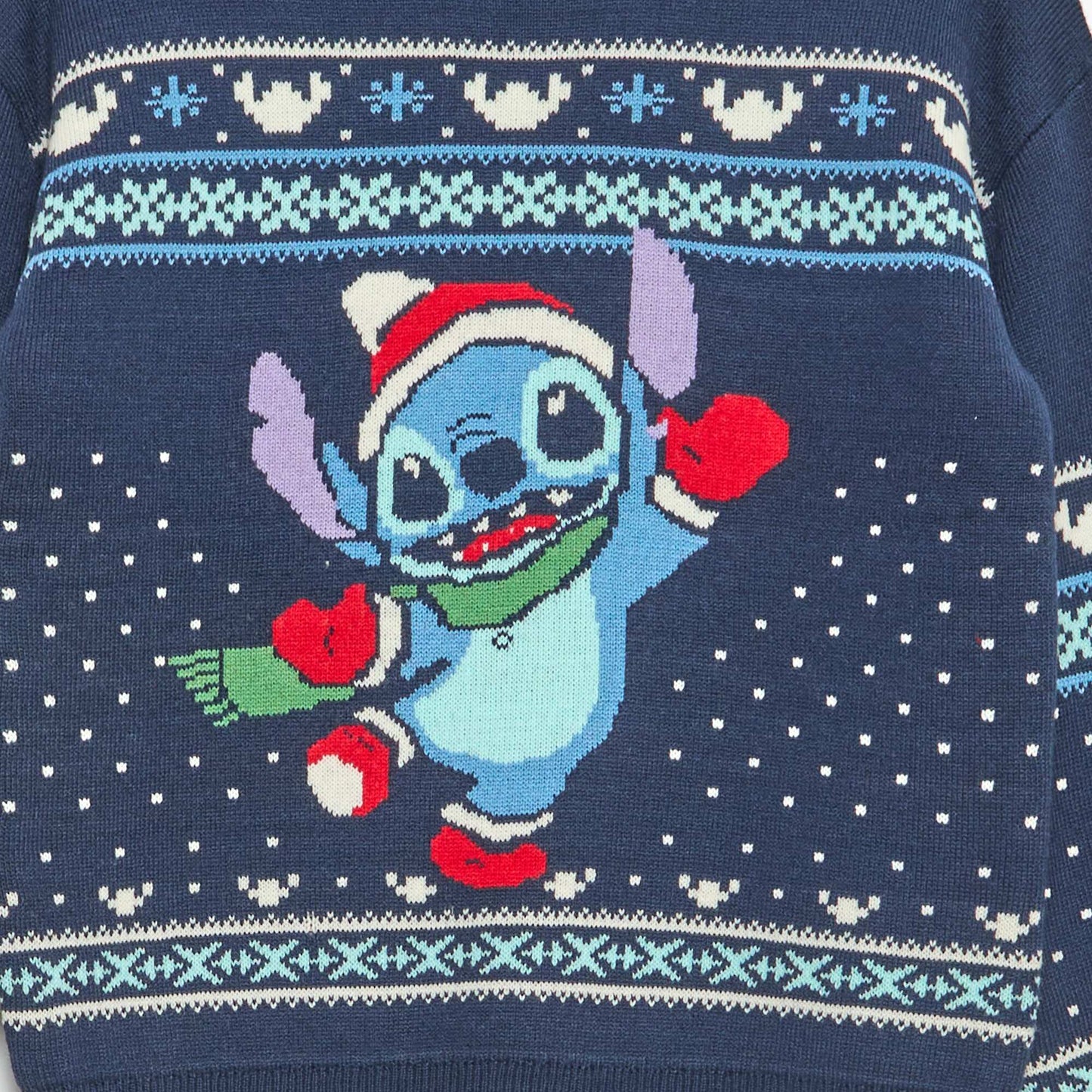 Sweater 'Stitch' 'Disney' navideño AZUL