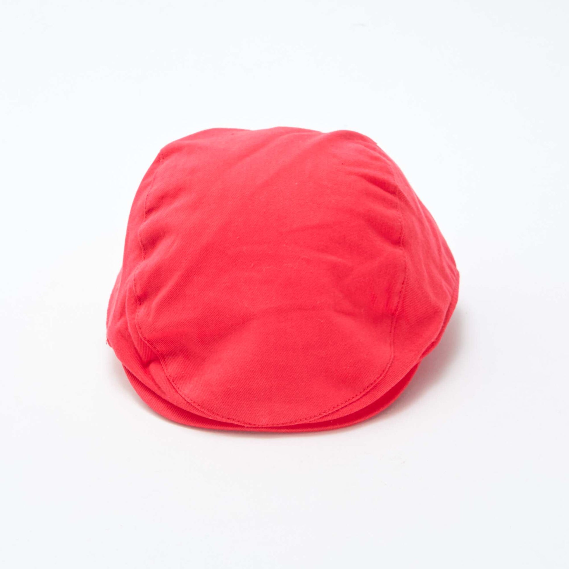 Boina de algodón lisa ROJO