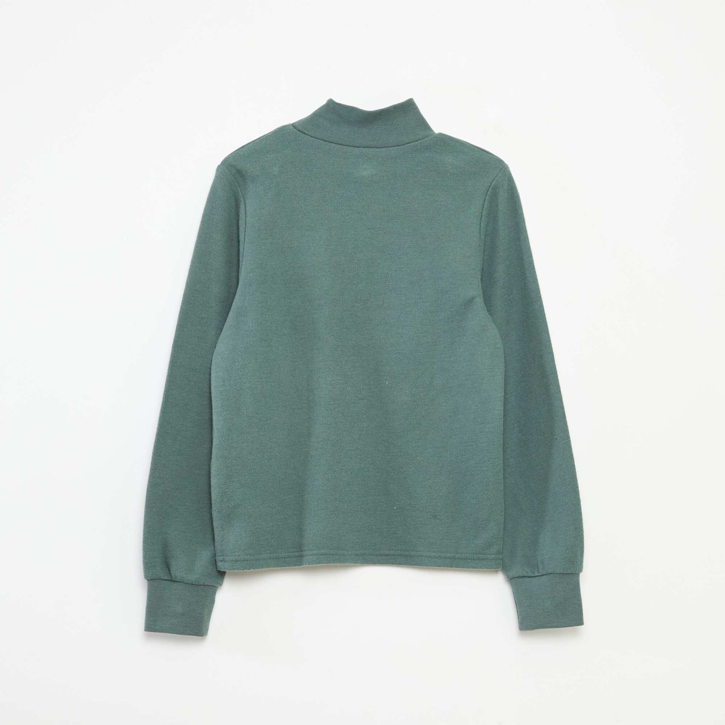 Camiseta interior con bordado en algodón liso VERDE
