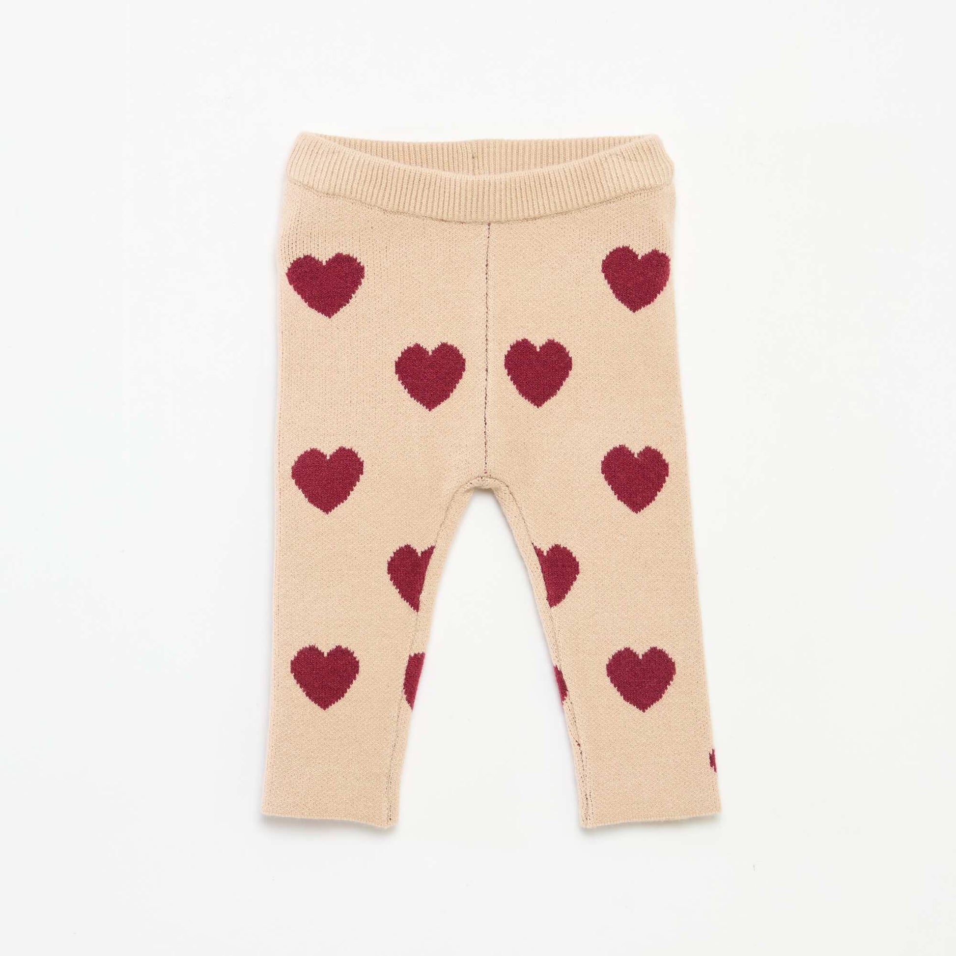 Legging de punto compacto BEIGE