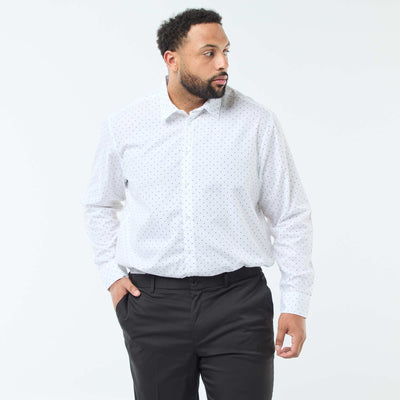Camisa regular fit estampada BLANCO