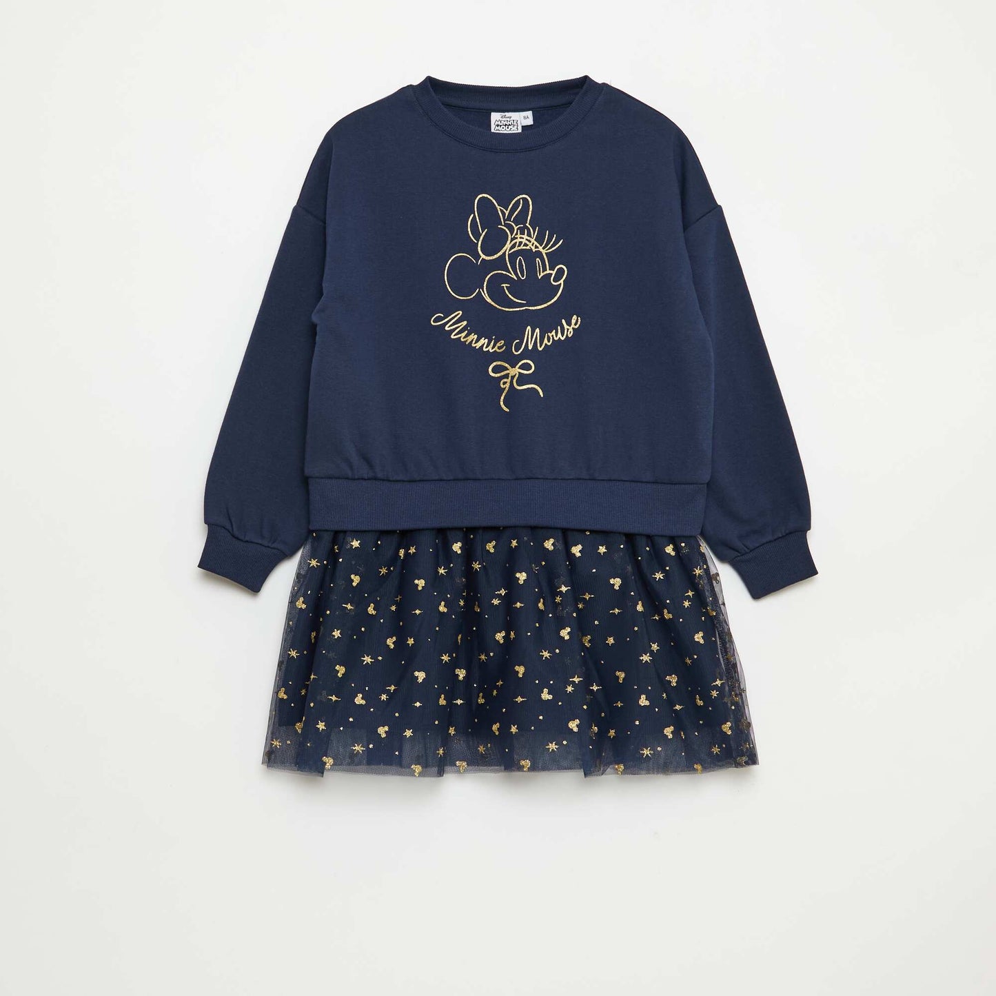 Vestido buzo con efecto 2 en 1 en el bajo 'Minnie' 'Disney' AZUL