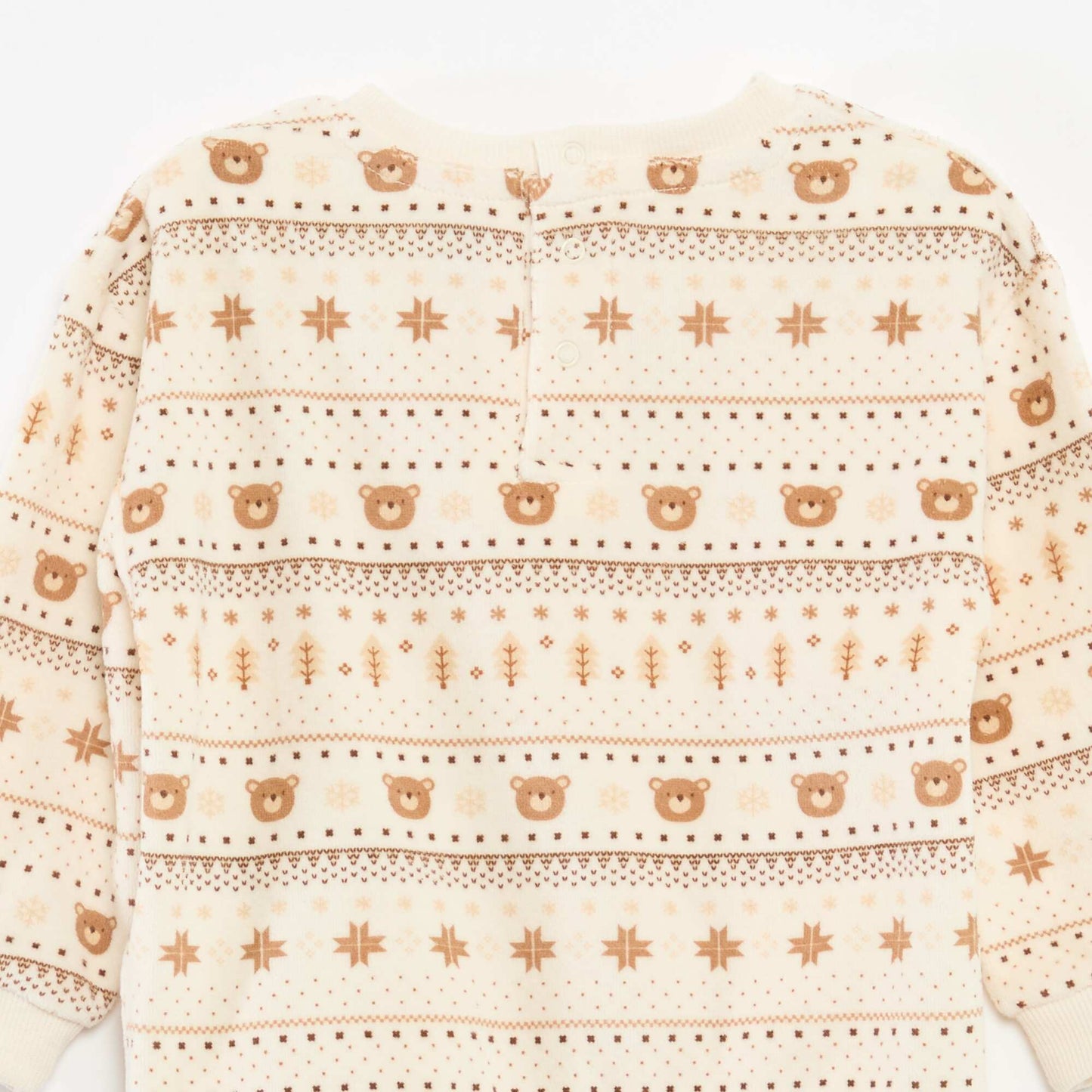 Conjunto de pijama de terciopelo + chaleco interlock de algodón BEIGE