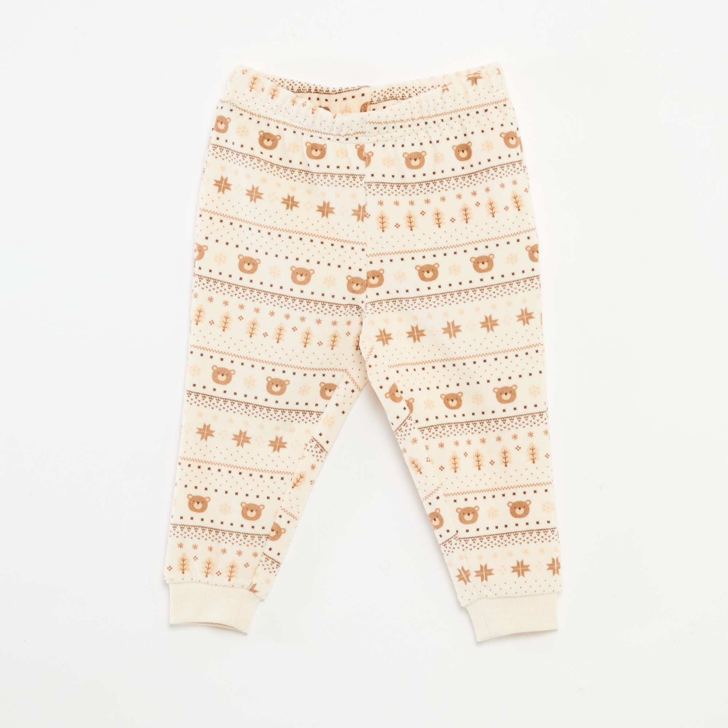 Conjunto de pijama de terciopelo + chaleco interlock de algodón BEIGE