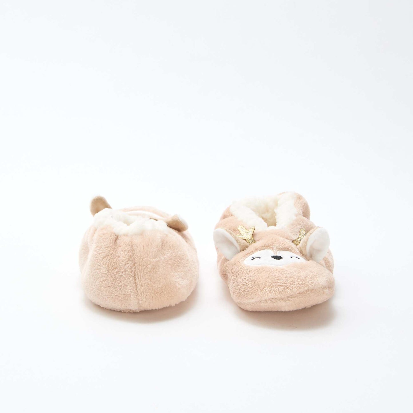 Par de zapatillas forradas con diseño fantasía BEIGE