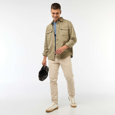 Jogging slim liso GRIS