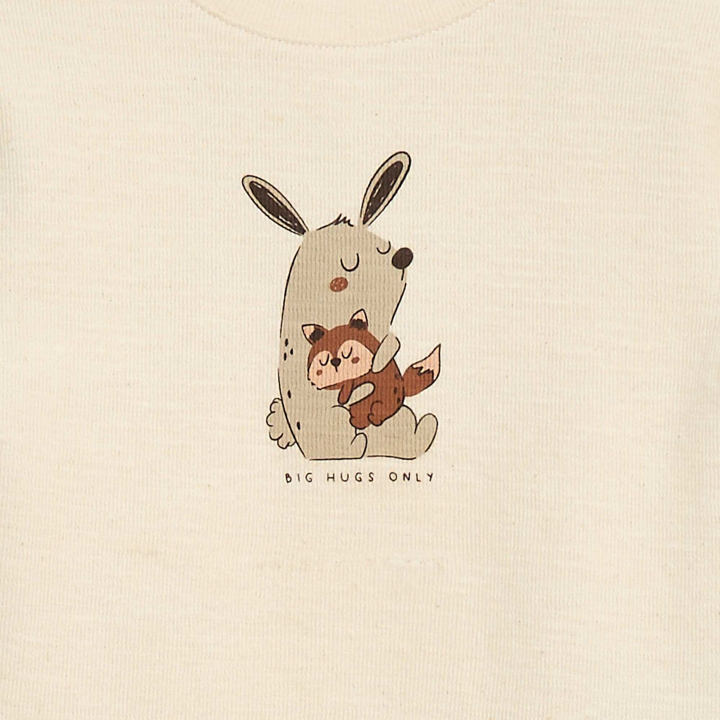 Sweater ligero de algodón elástico con estampado BLANCO