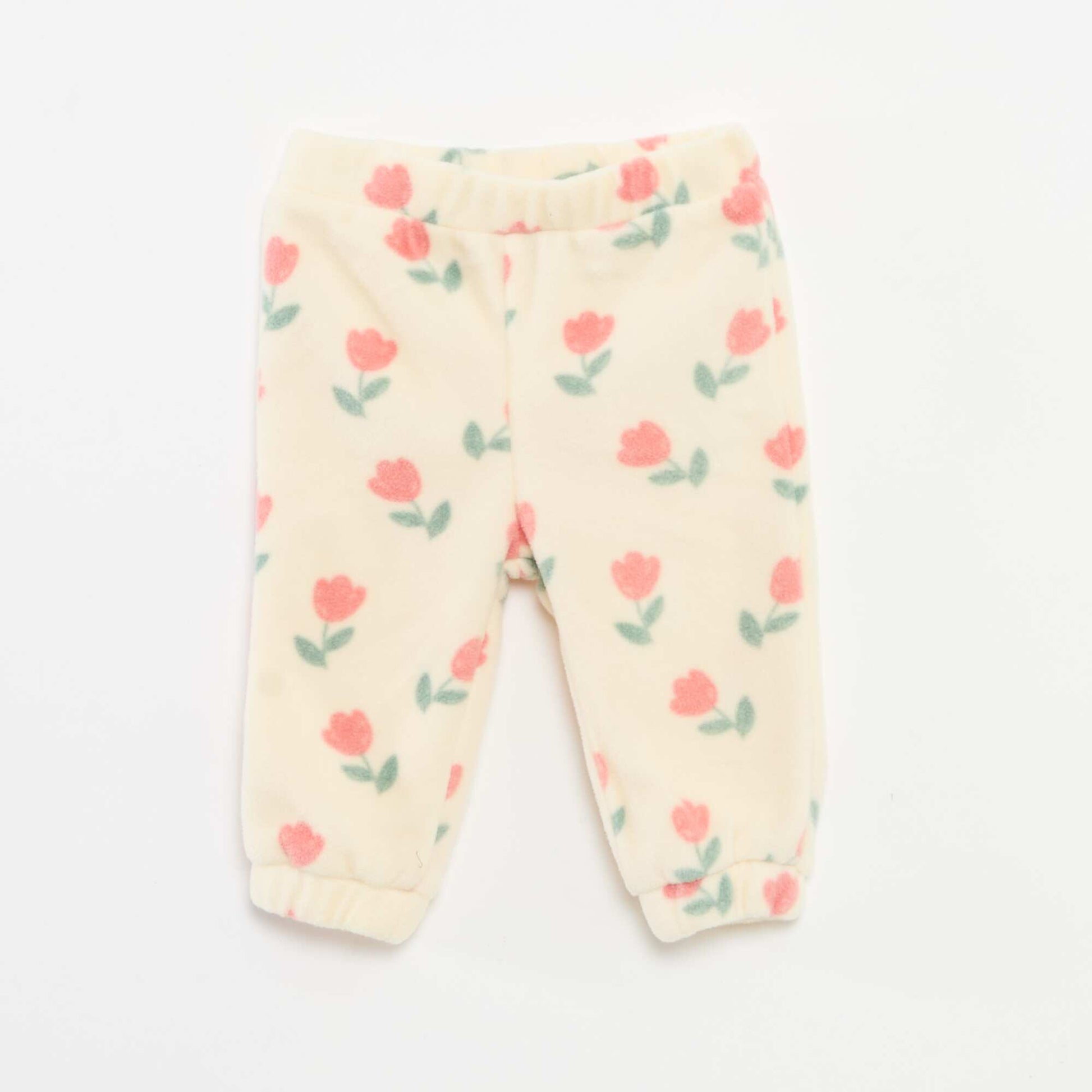 Conjunto de chándal polar chaqueta con cremallera + pantalón - 2 piezas BLANCO