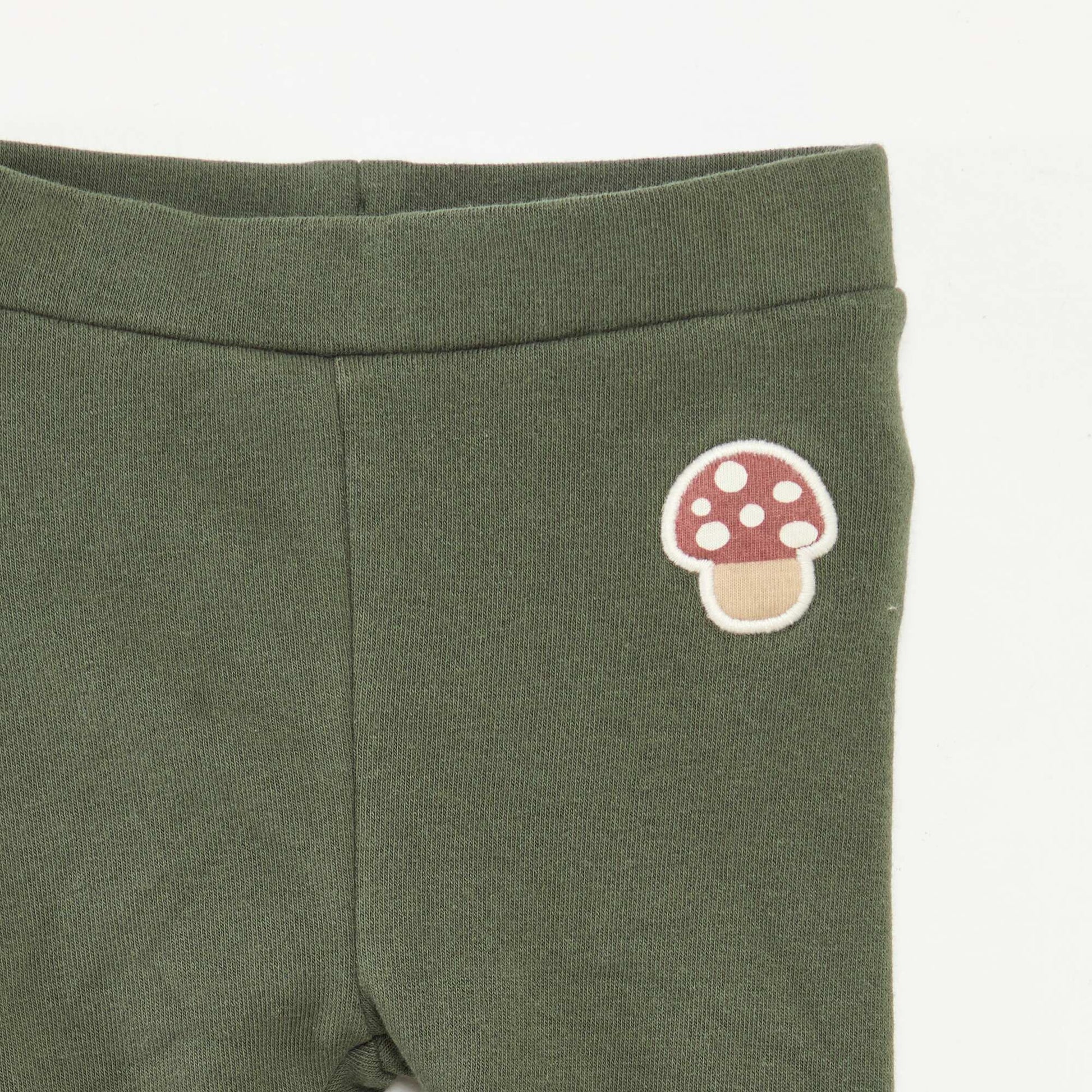 Conjunto de leggings de punto con dibujo animado + medias all-over de algodón KAKI