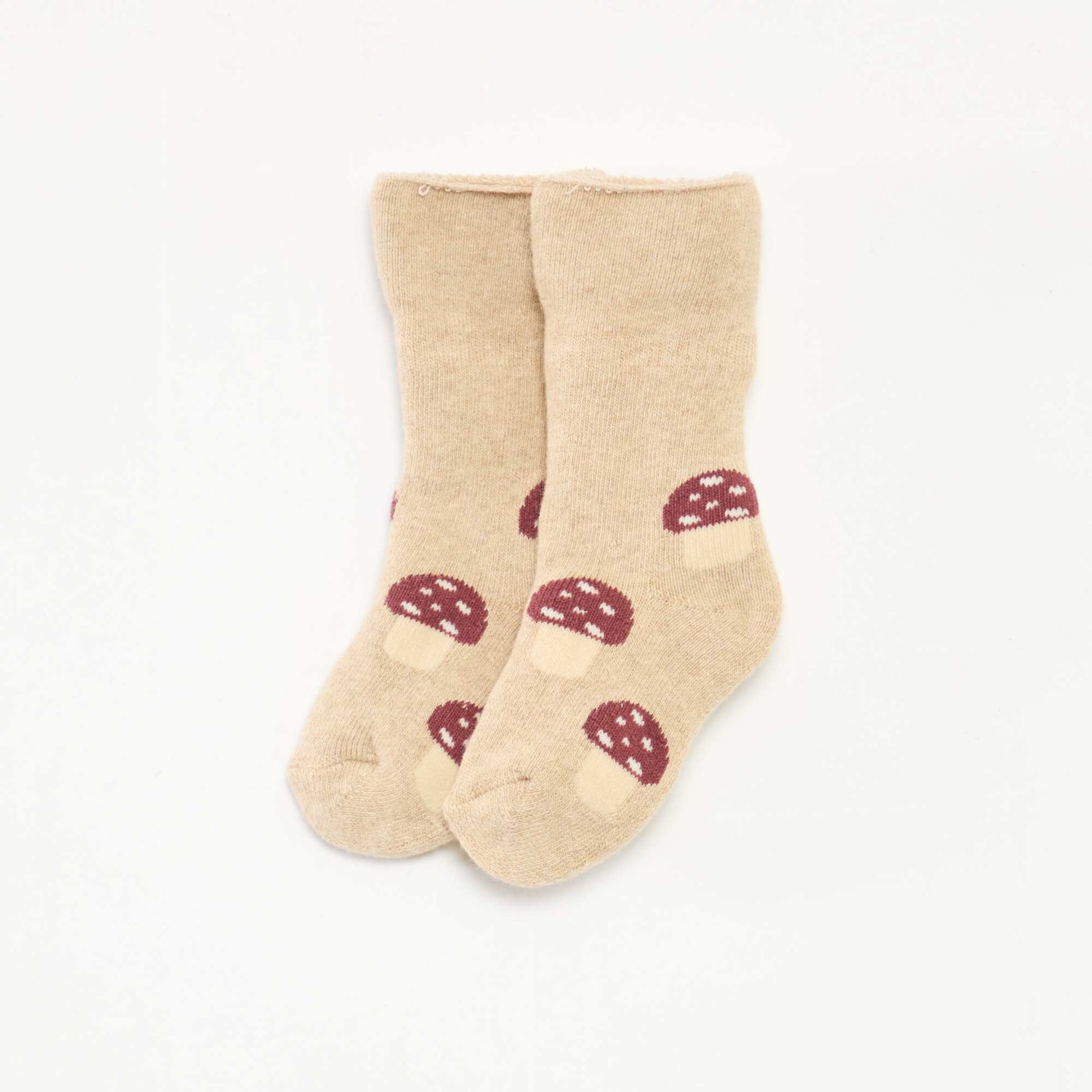 Conjunto de leggings de punto con dibujo animado + medias all-over de algodón KAKI