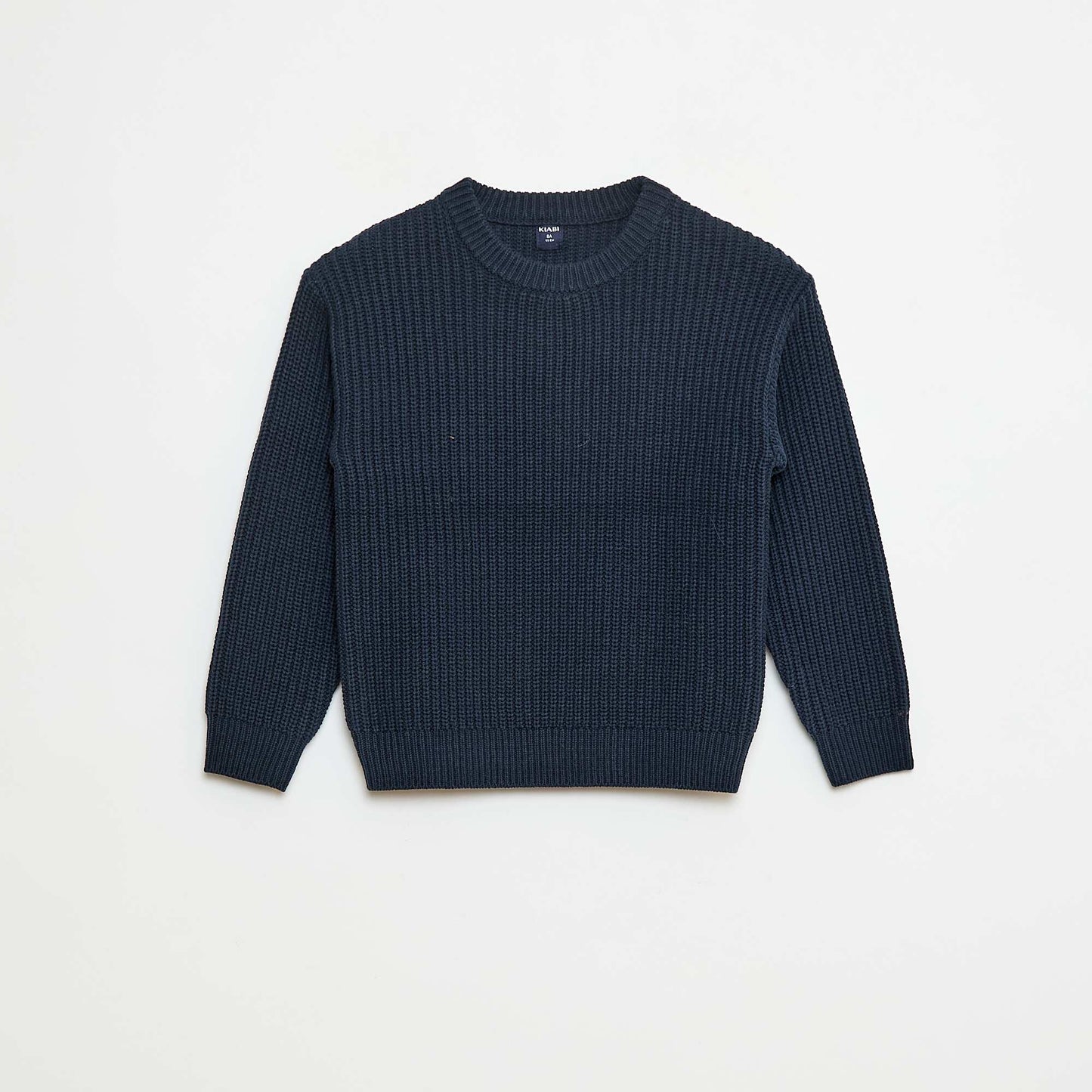 Sweater de punto con bloques de color AZUL