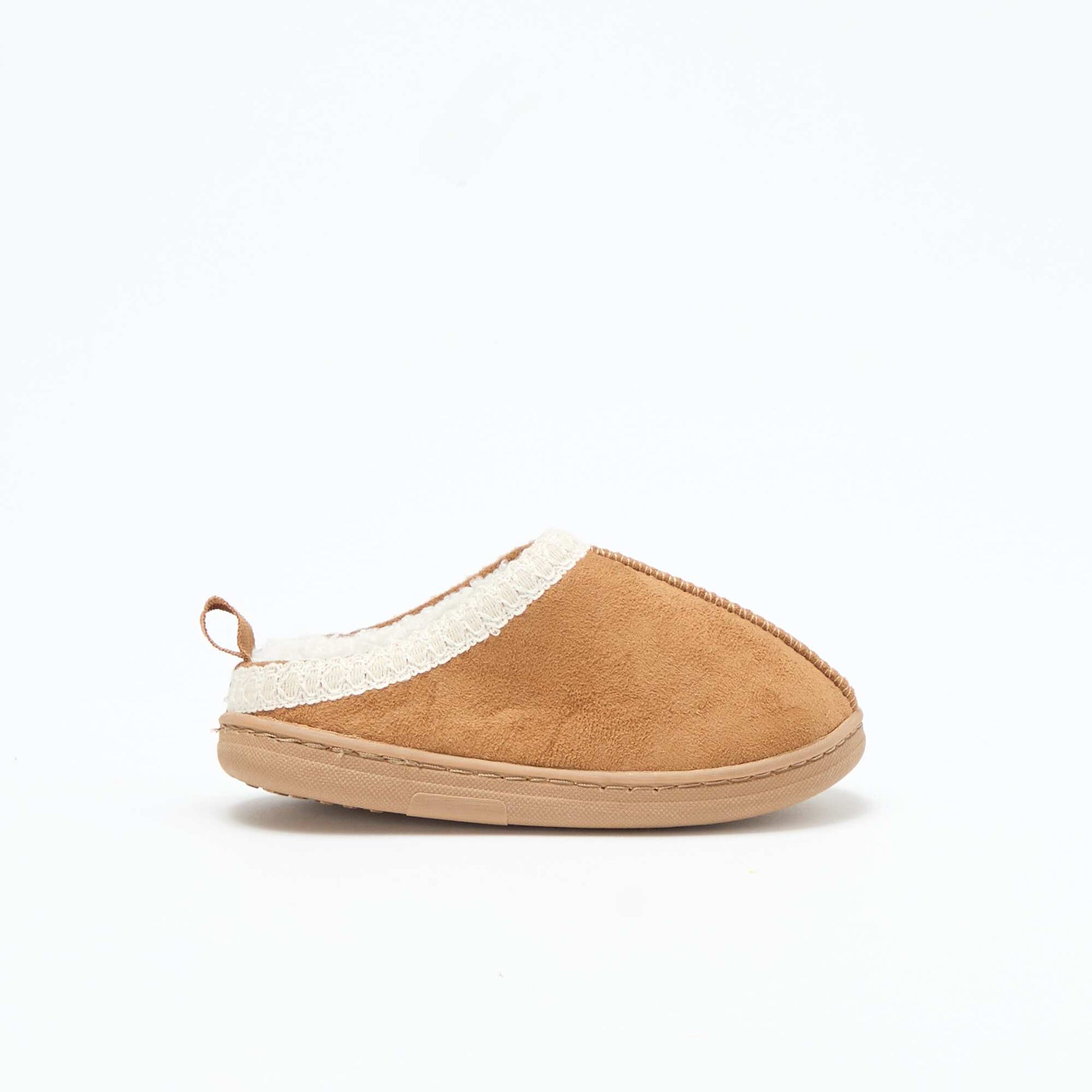 Mules de antelina con detalle MARRON