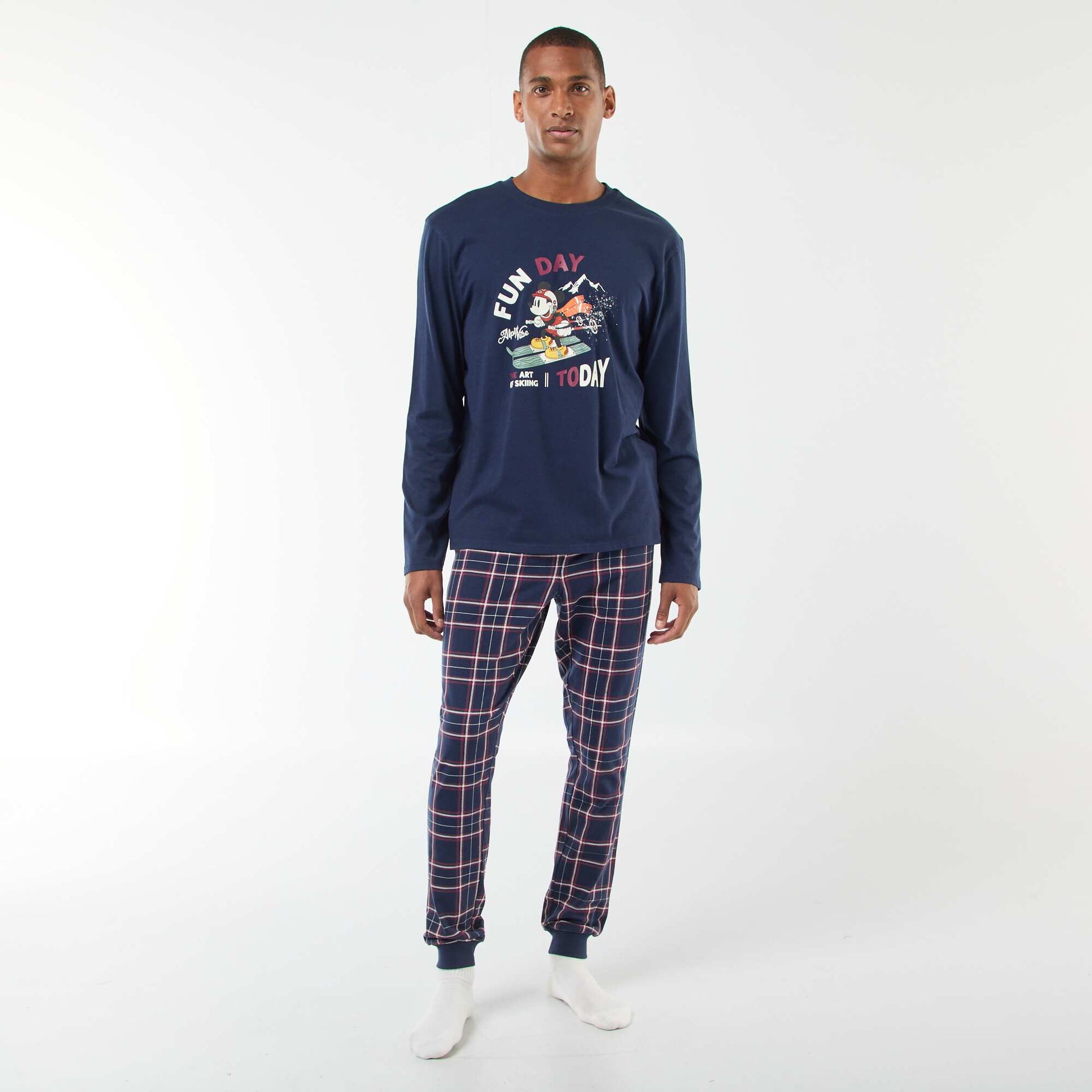 Conjunto de pijama de punto 'Mickey' 'Disney' camiseta + pantalón - 2 piezas AZUL