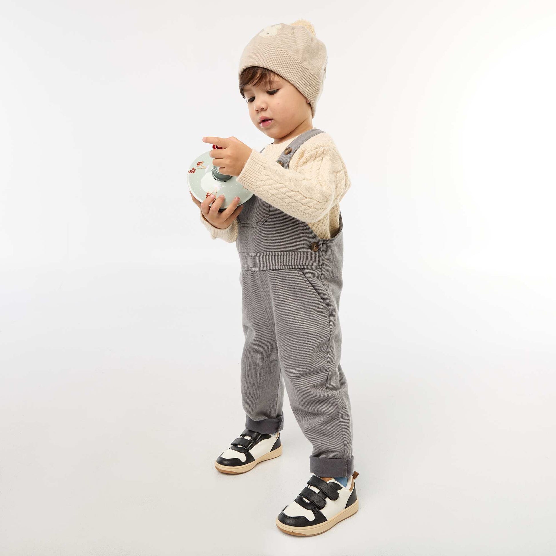 Sweater de punto trenzado BEIGE