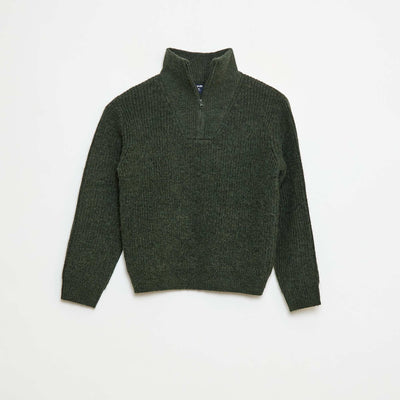 Sweater cálido liso KAKI