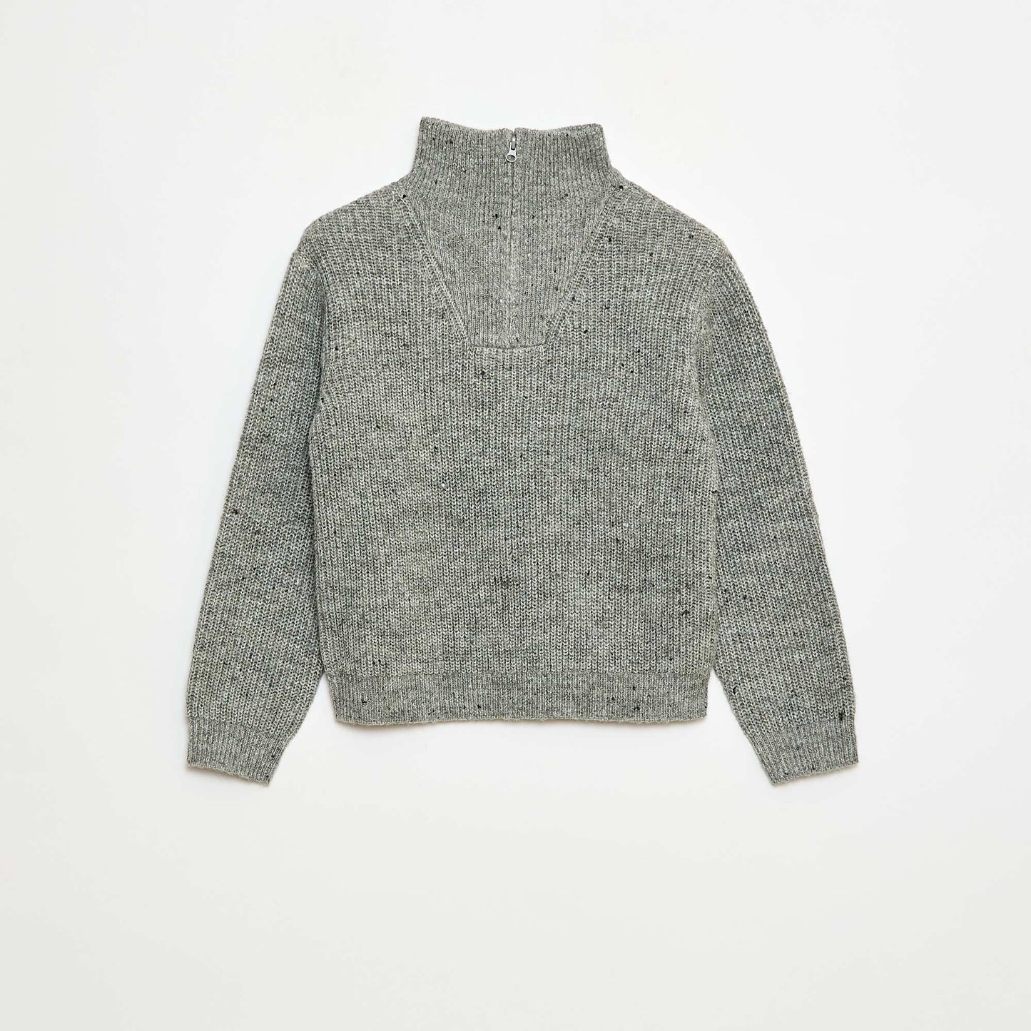 Sweater cálido a rayas GRIS