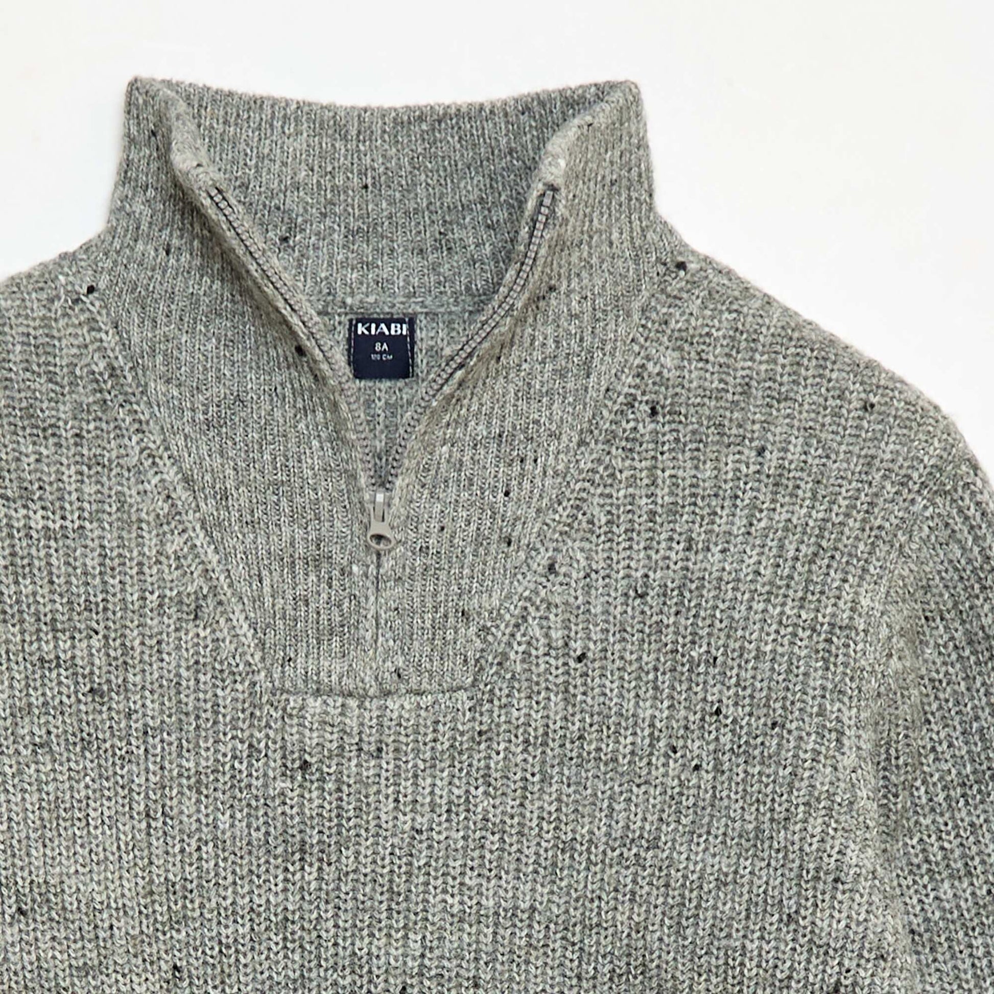 Sweater cálido a rayas GRIS