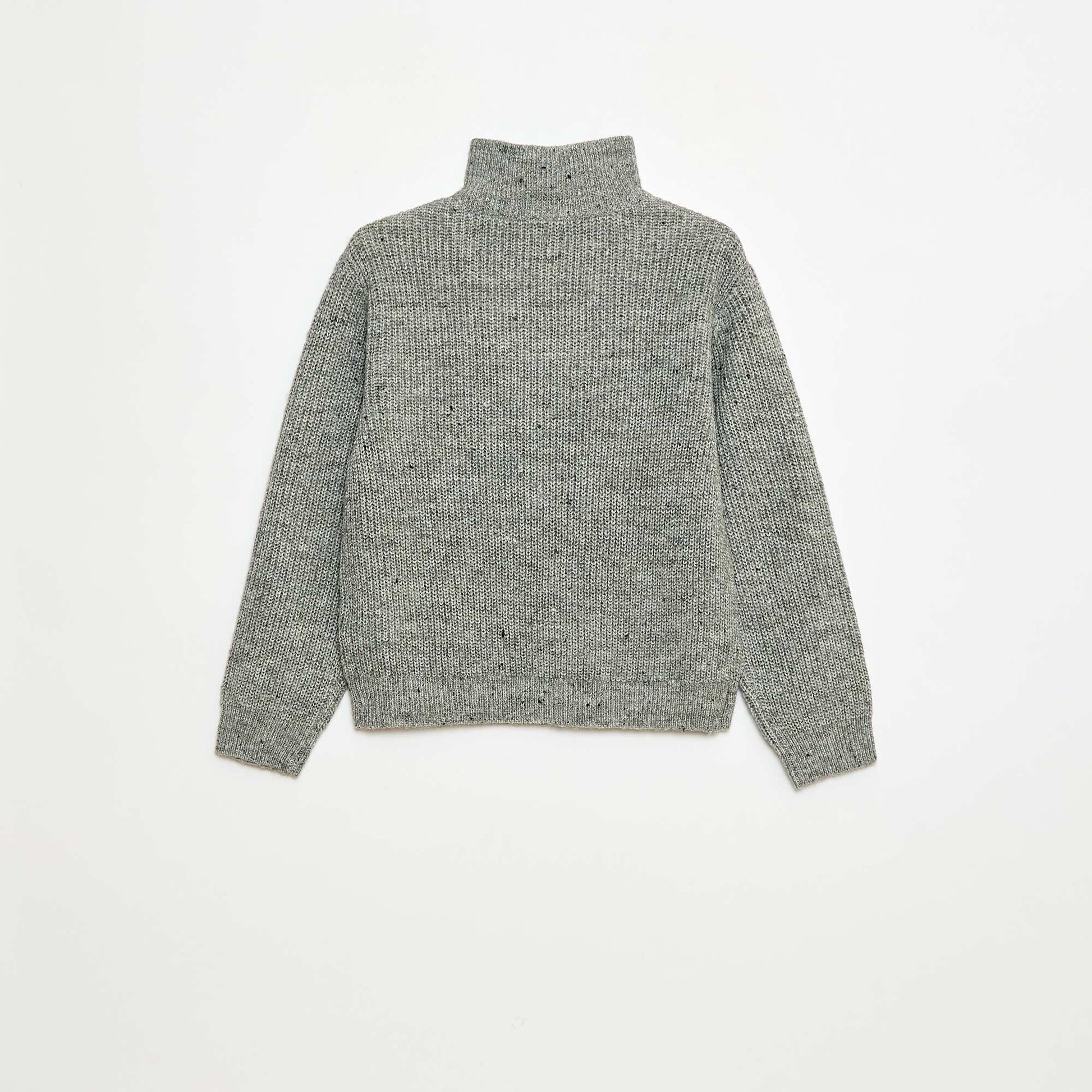 Sweater cálido a rayas GRIS
