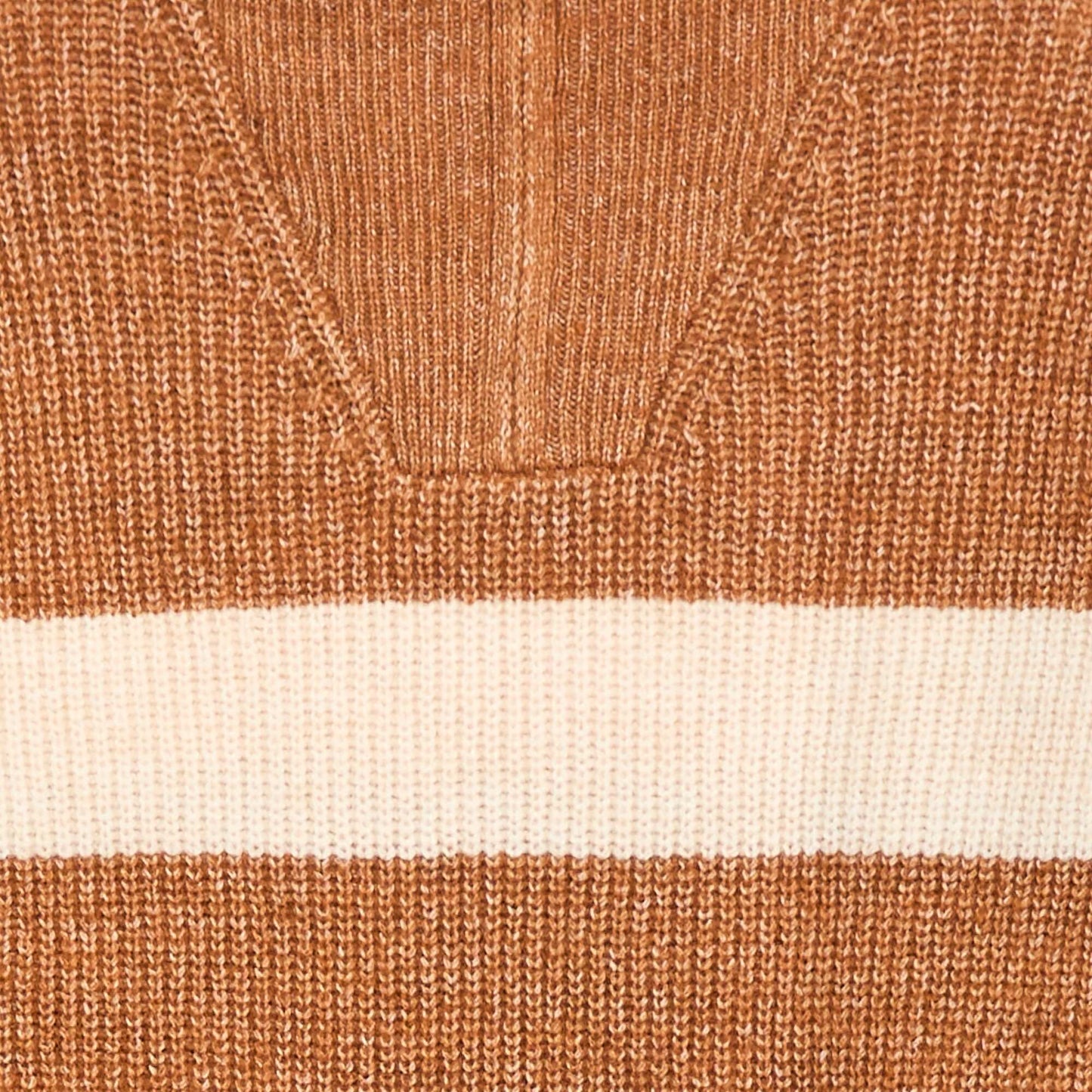 Sweater cálido a rayas MARRON