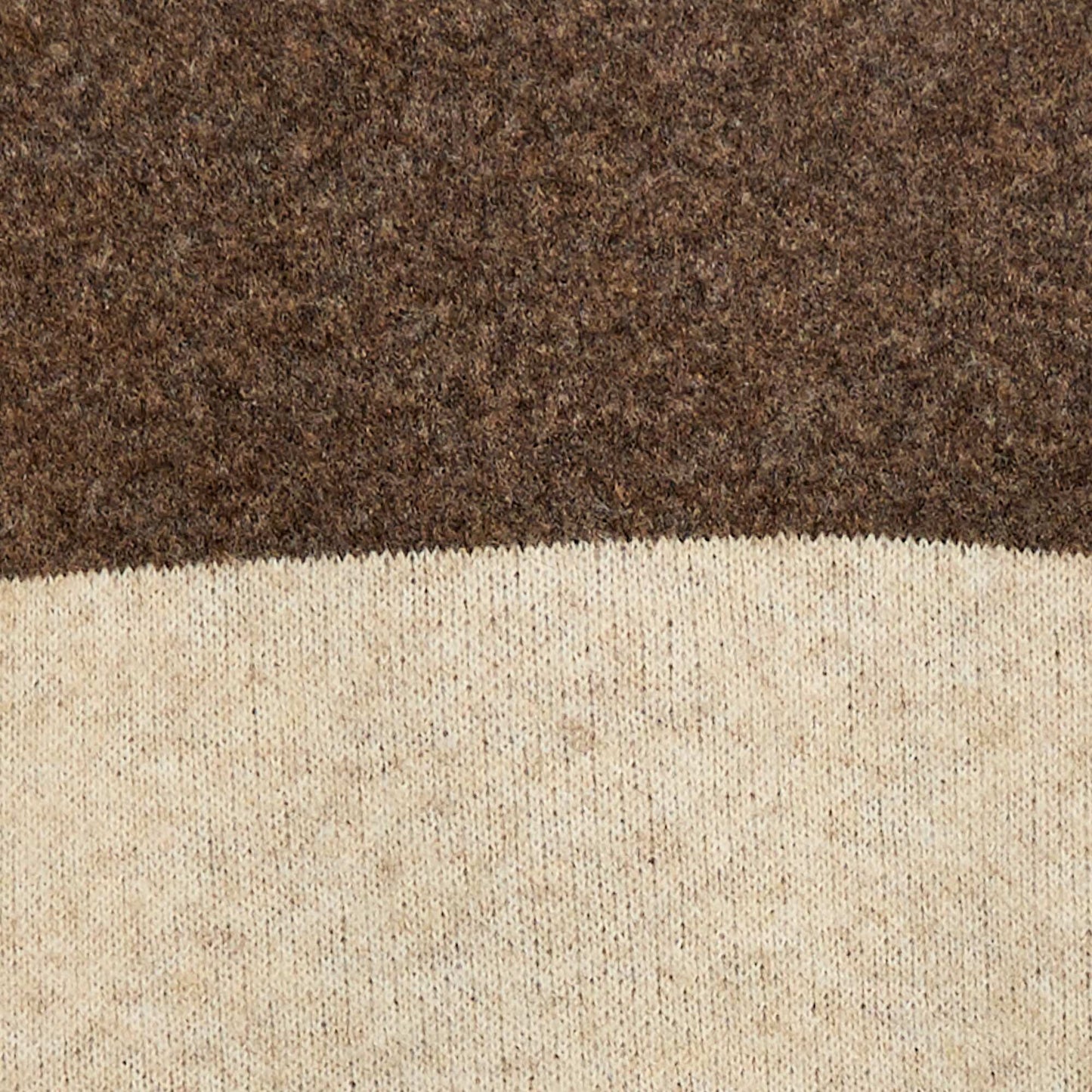 Buzo con capucha color block MARRON