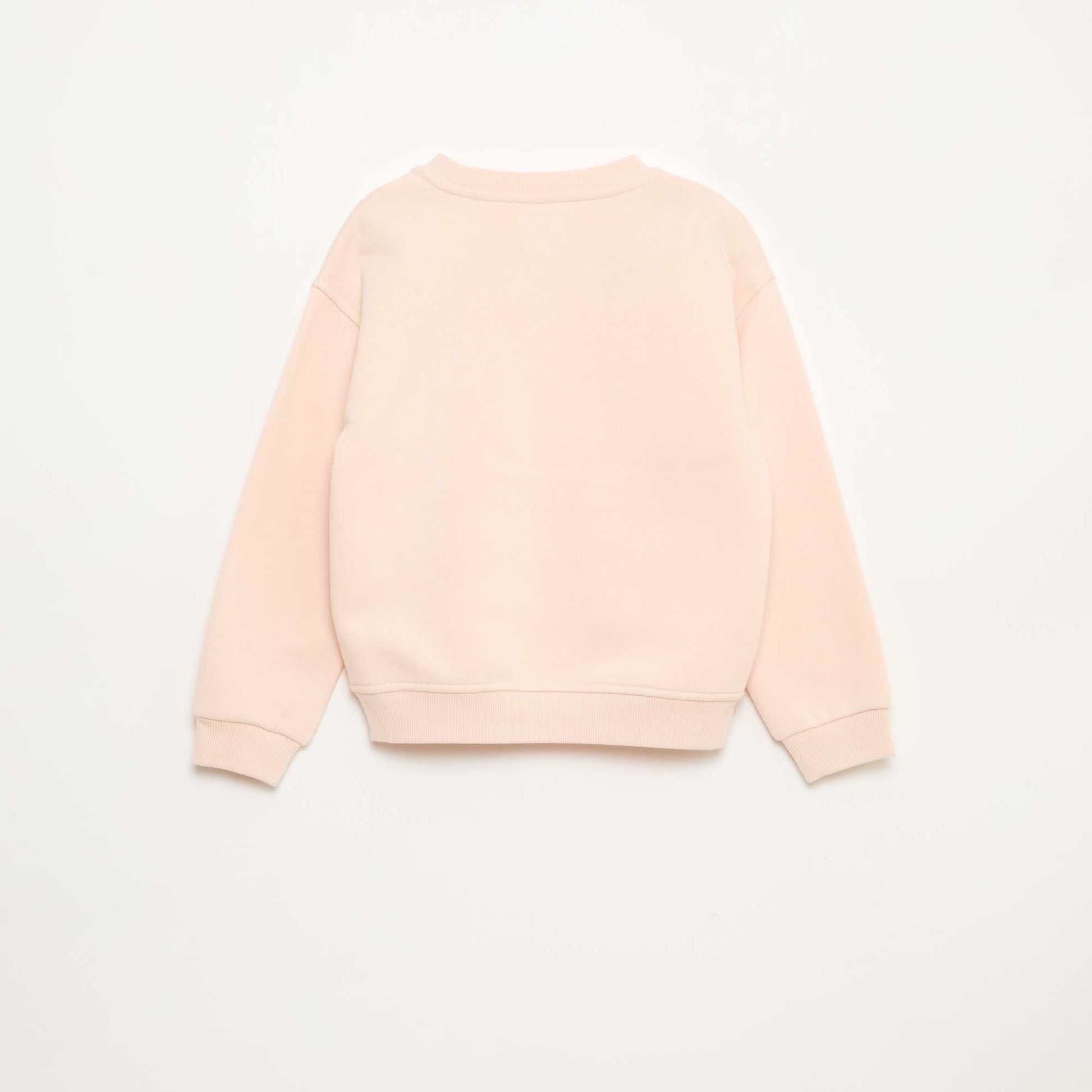 Buzo de felpa con adorno de strass ROSA
