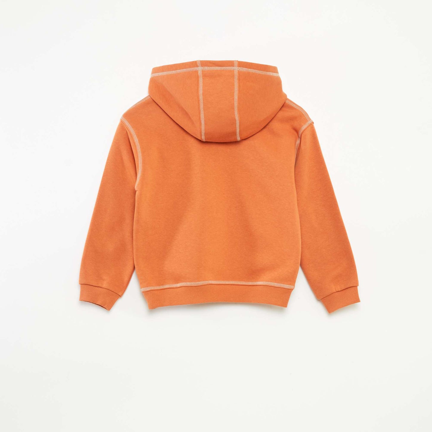 Buzo con capucha estampada NARANJA