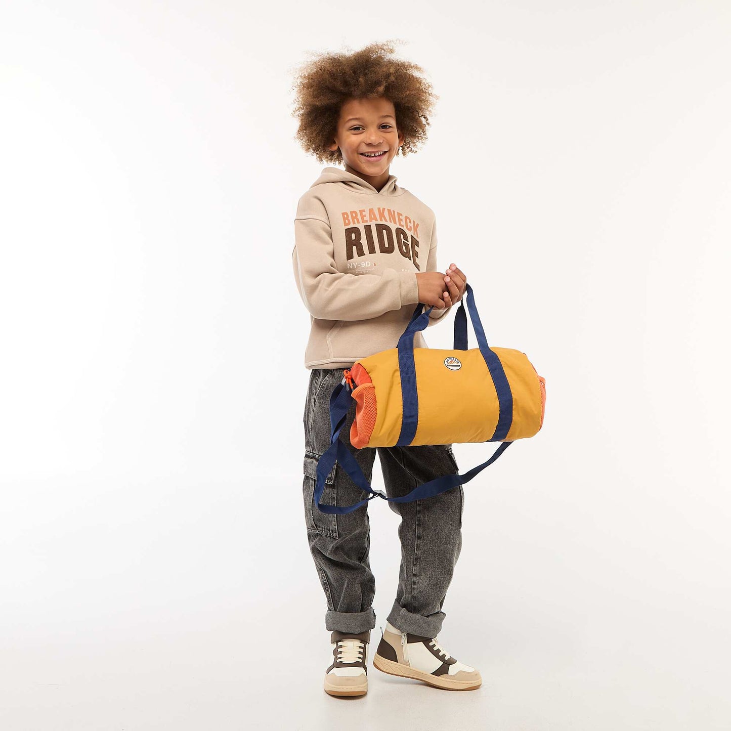 Buzo con capucha estampada BEIGE