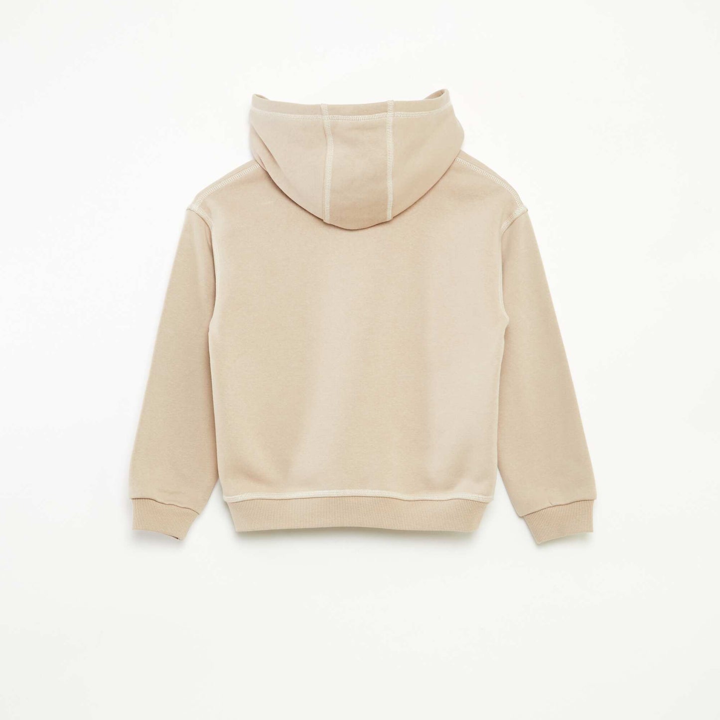 Buzo con capucha estampada BEIGE