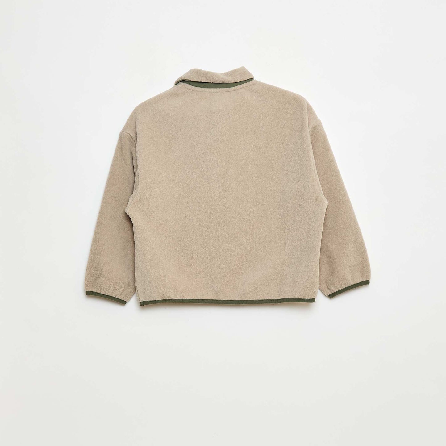 Buzo polar cuello alto BEIGE