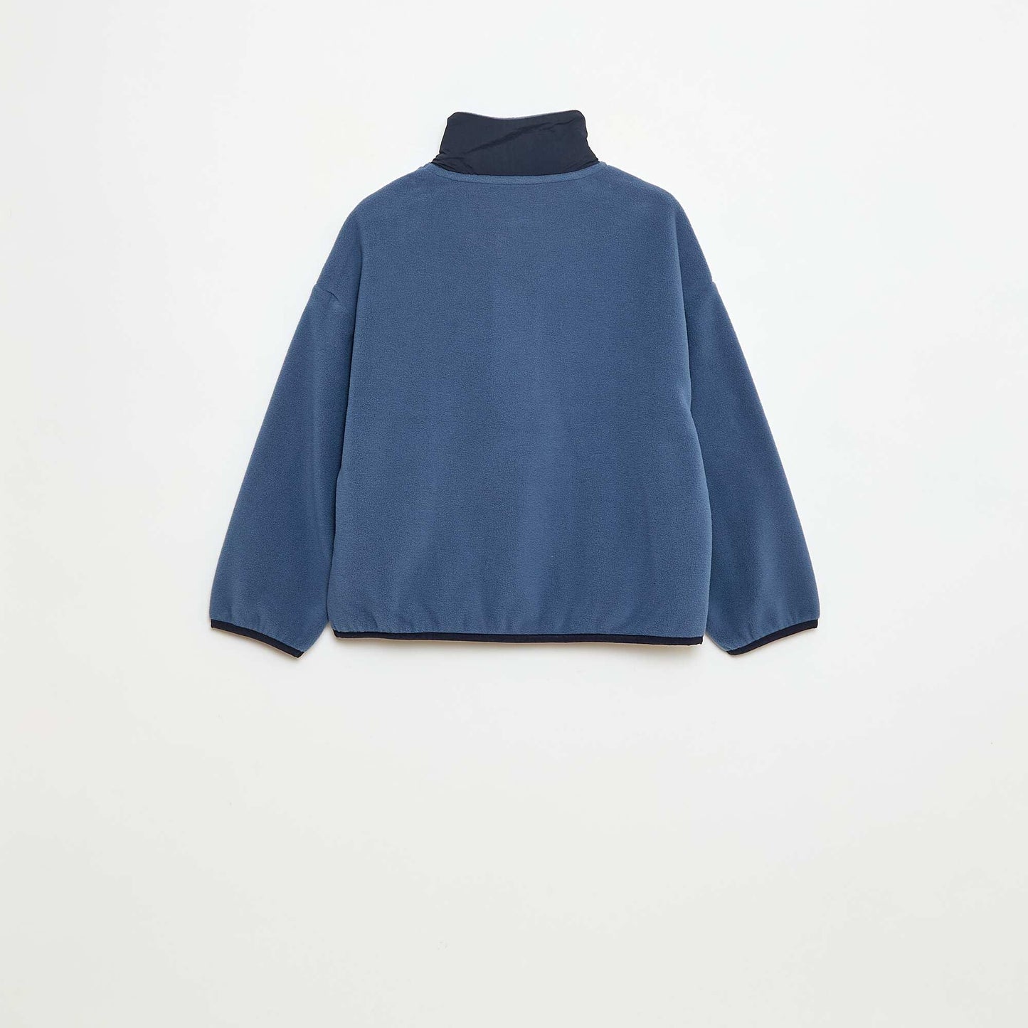 Buzo polar cuello alto AZUL