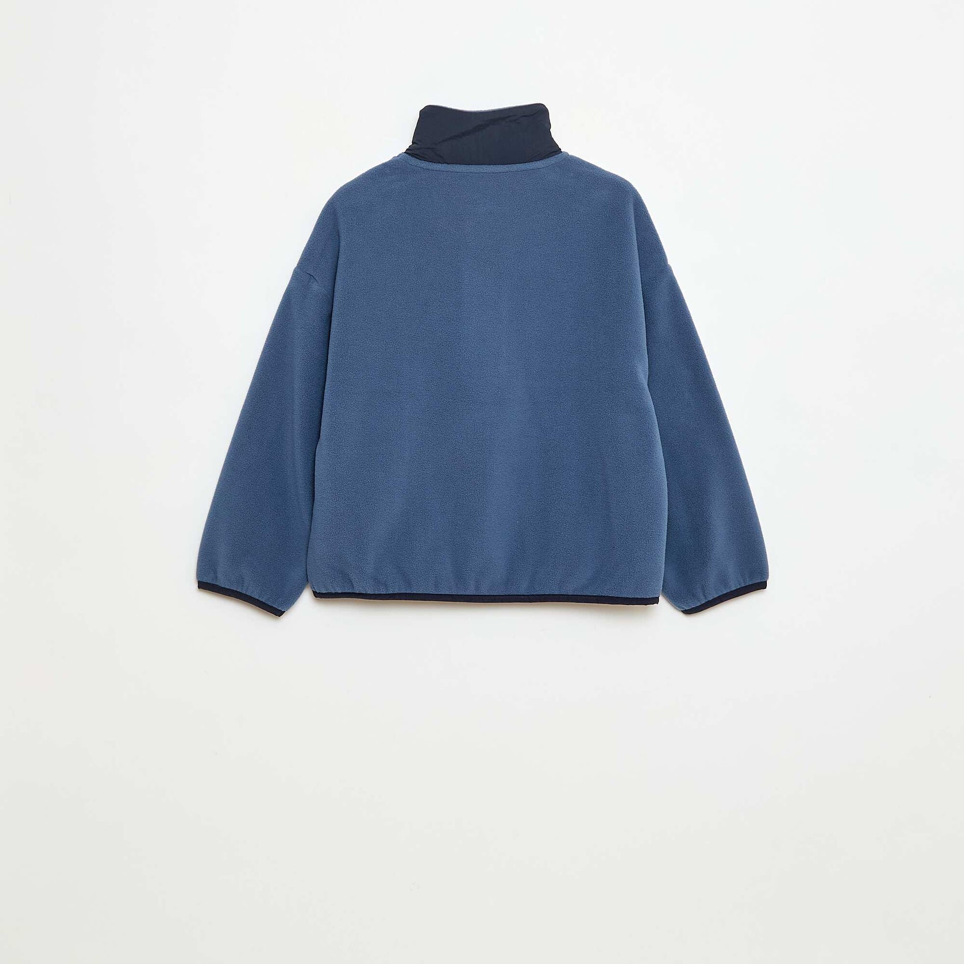 Buzo polar cuello alto AZUL