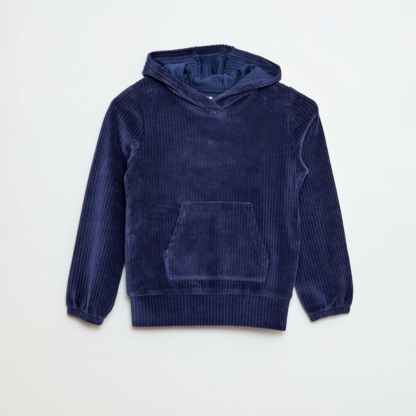 Buzo con capucha de pana AZUL