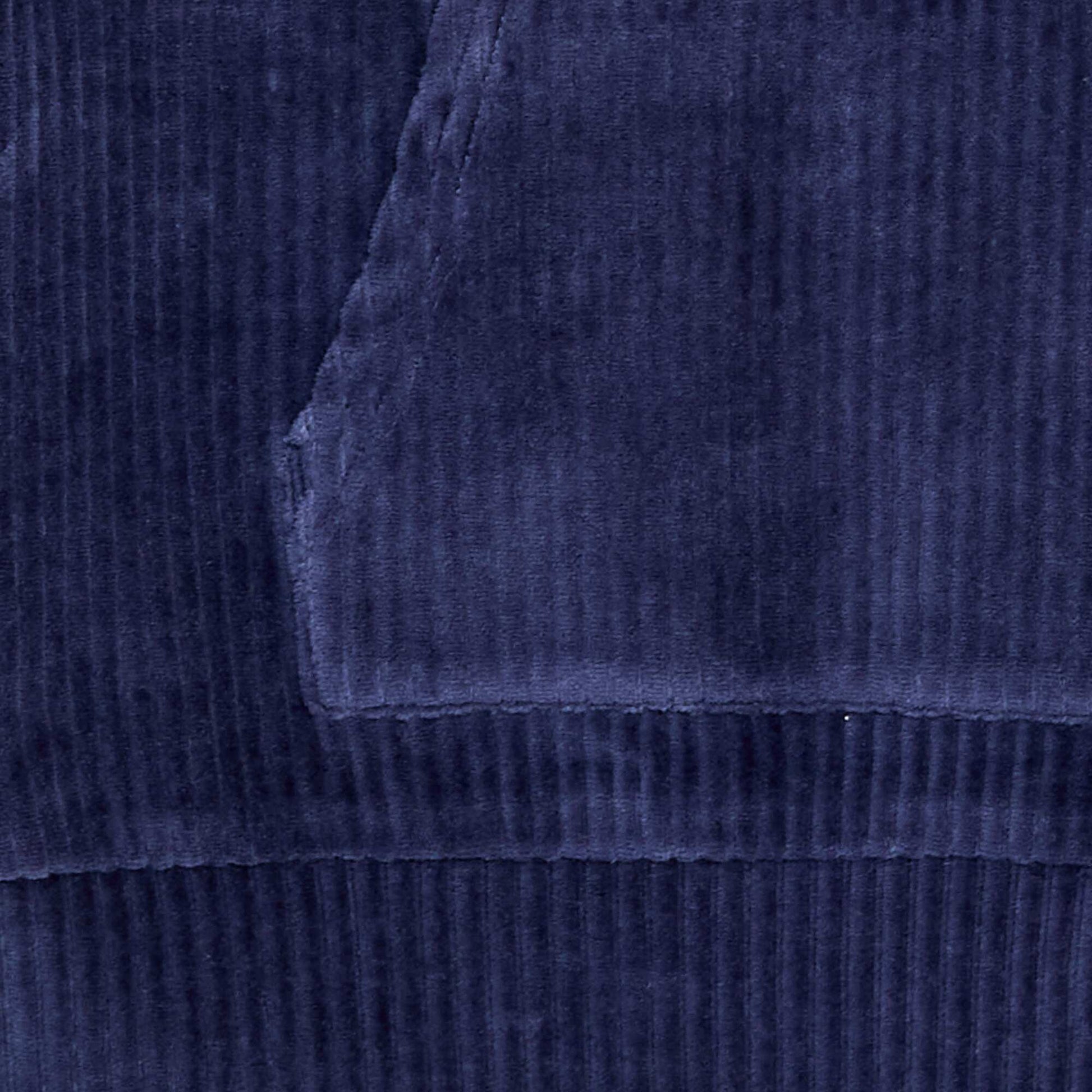 Buzo con capucha de pana AZUL