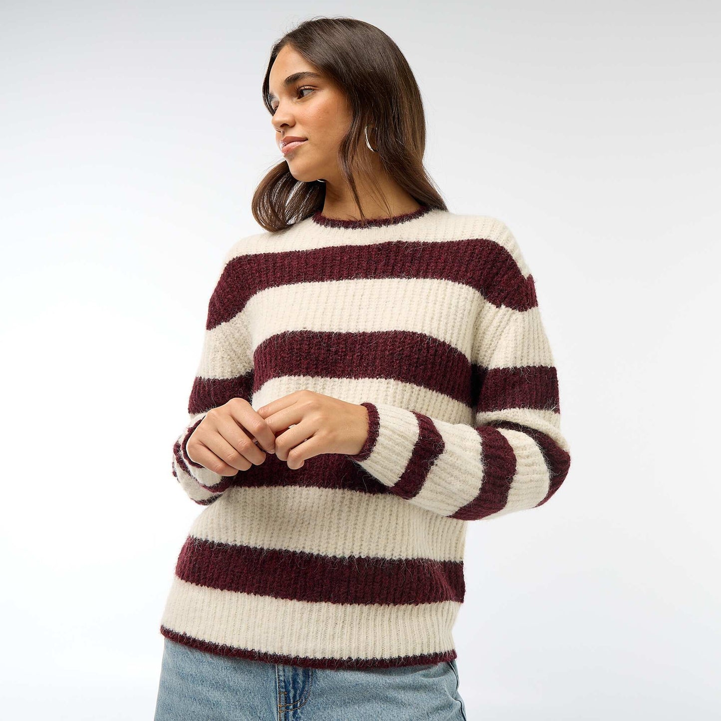 Sweater de punto grueso BEIGE