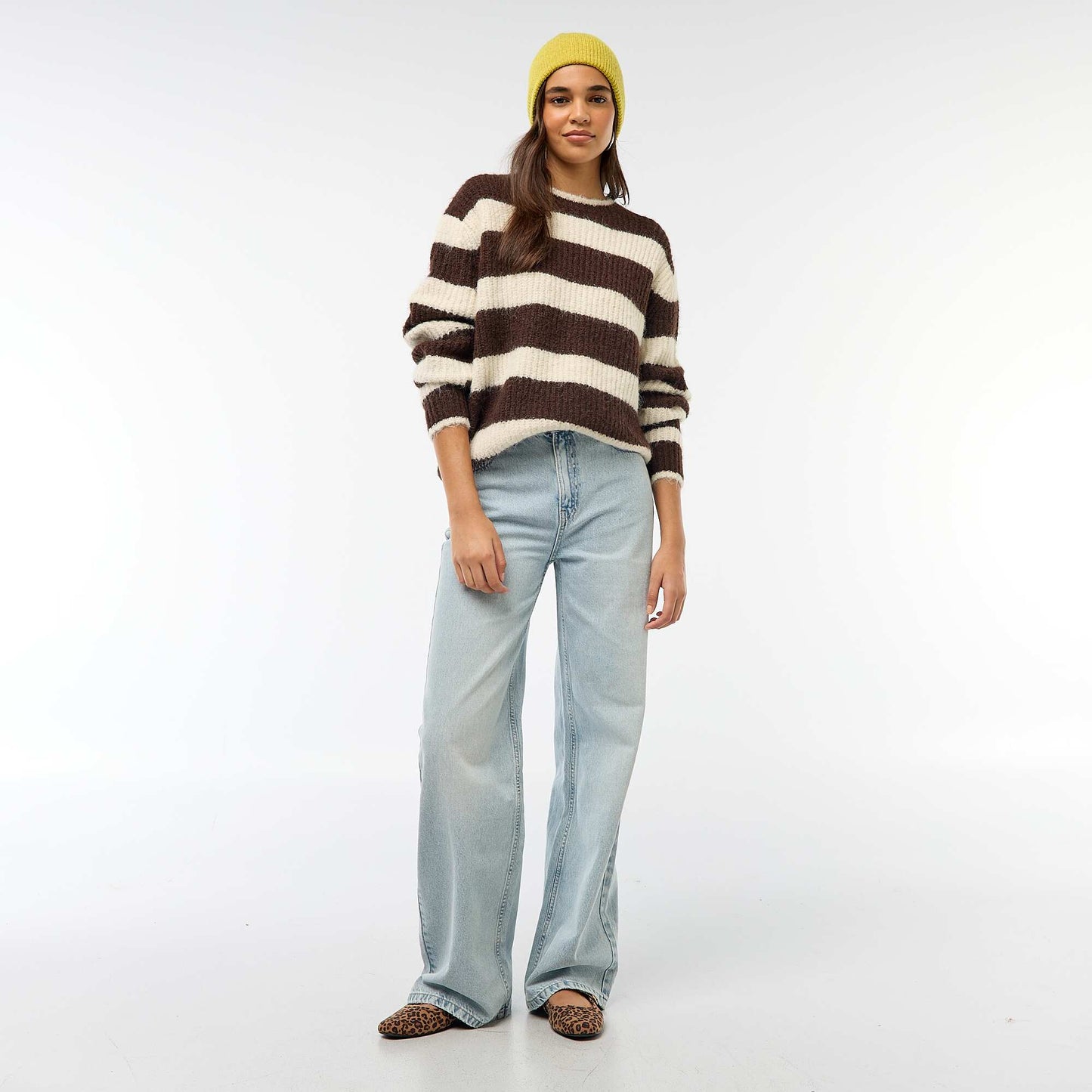 Sweater de punto grueso MARRON