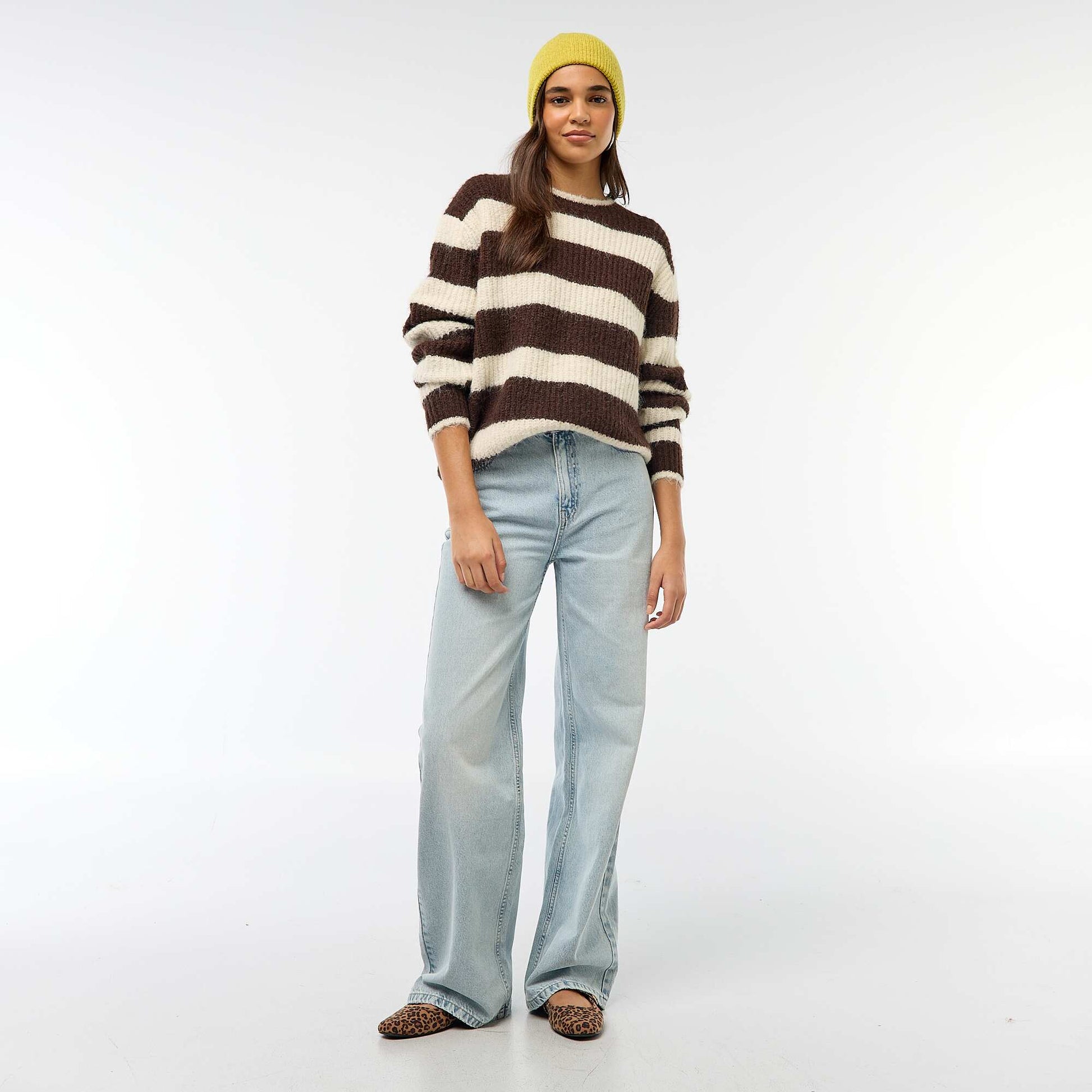 Sweater de punto grueso MARRON