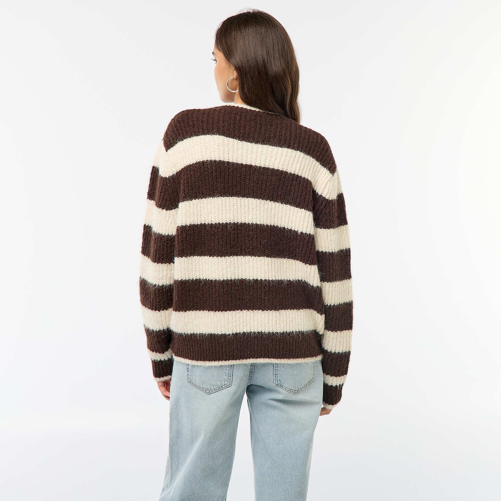 Sweater de punto grueso MARRON