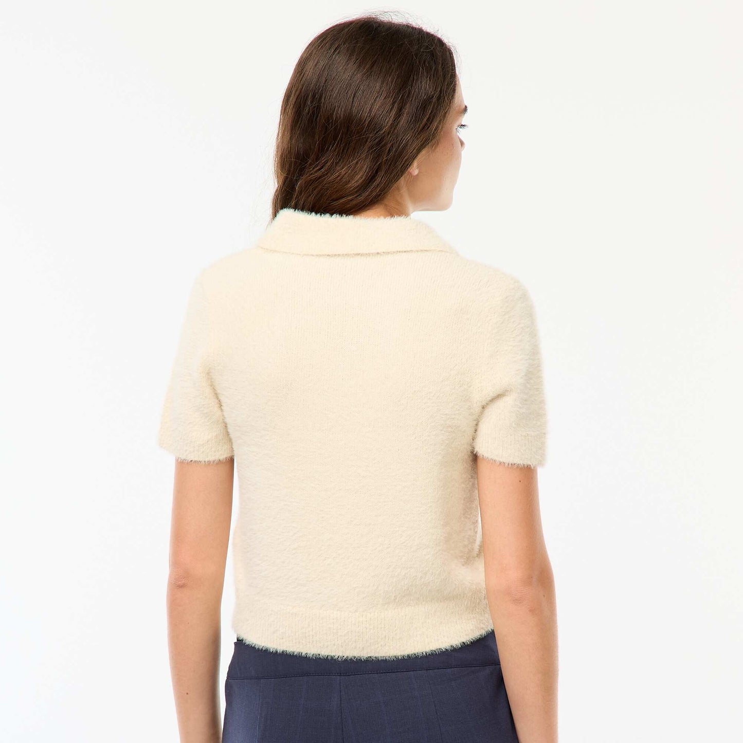 Remera de punto fantasía BEIGE