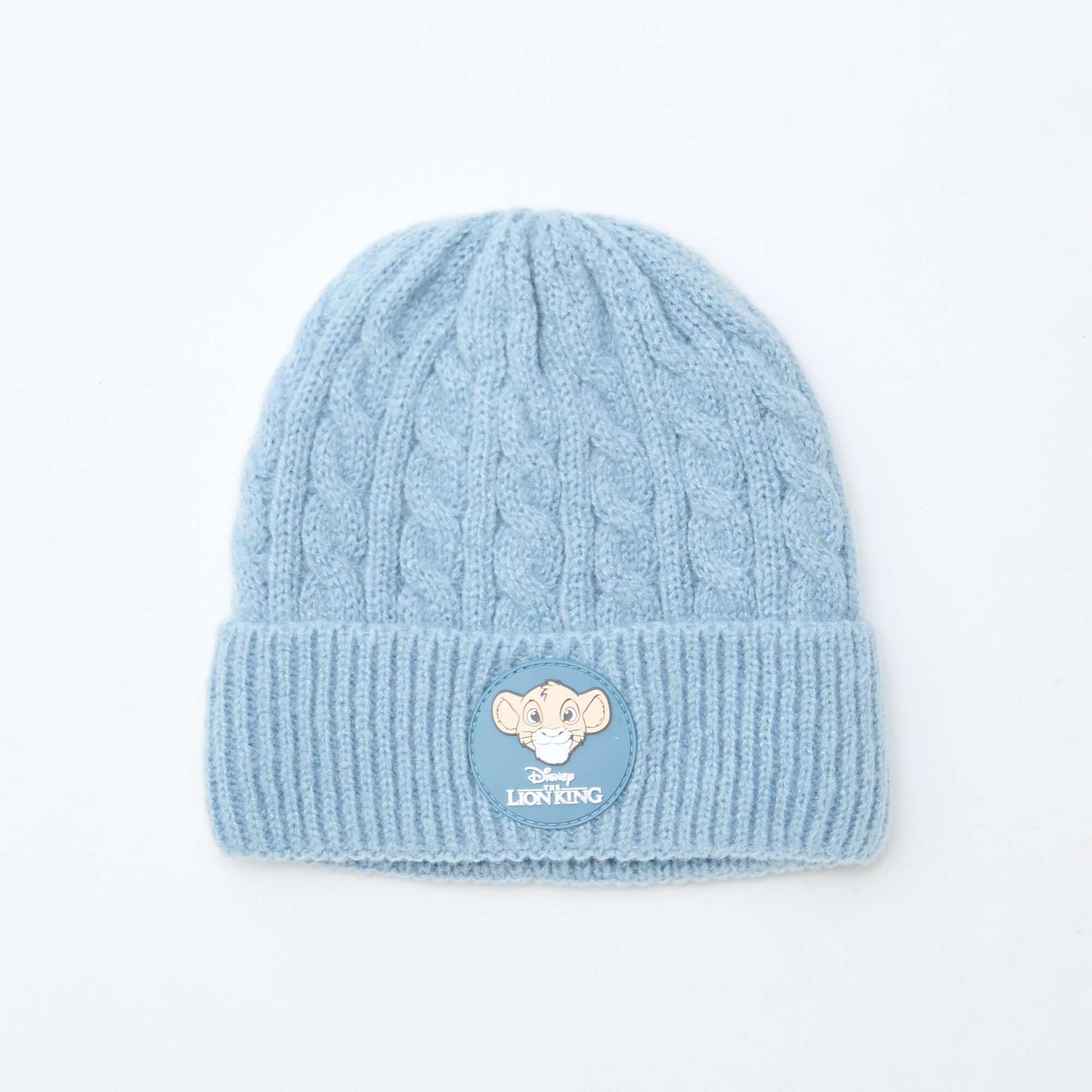 Gorro de canalé y trenzado 'Simba' 'Disney' AZUL