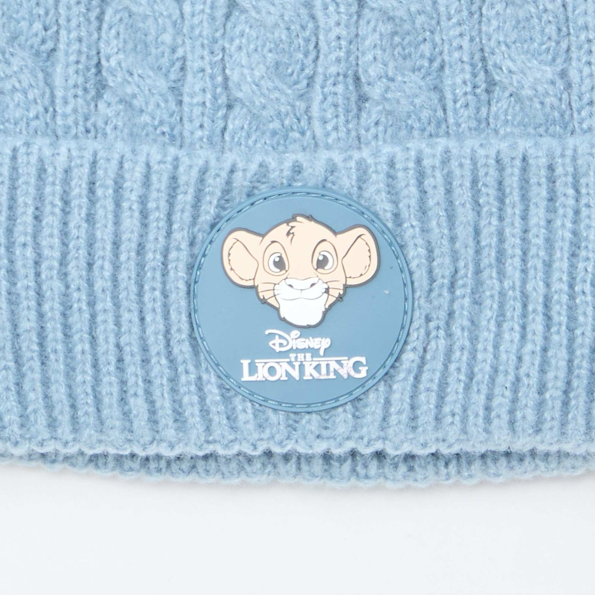 Gorro de canalé y trenzado 'Simba' 'Disney' AZUL